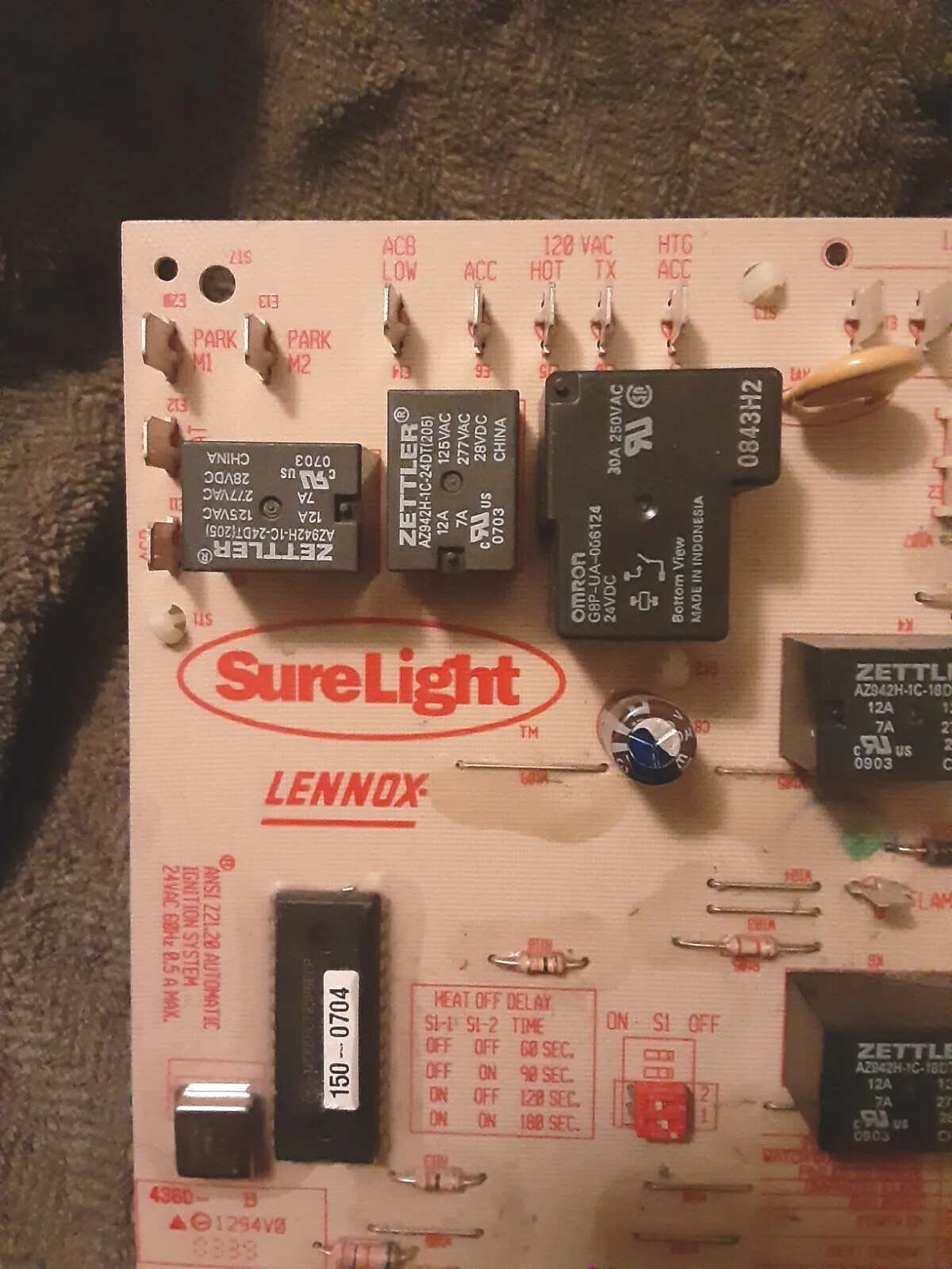 Lennox SureLight 97L4801 / 50A62-121 Furnace Control Circuit Board