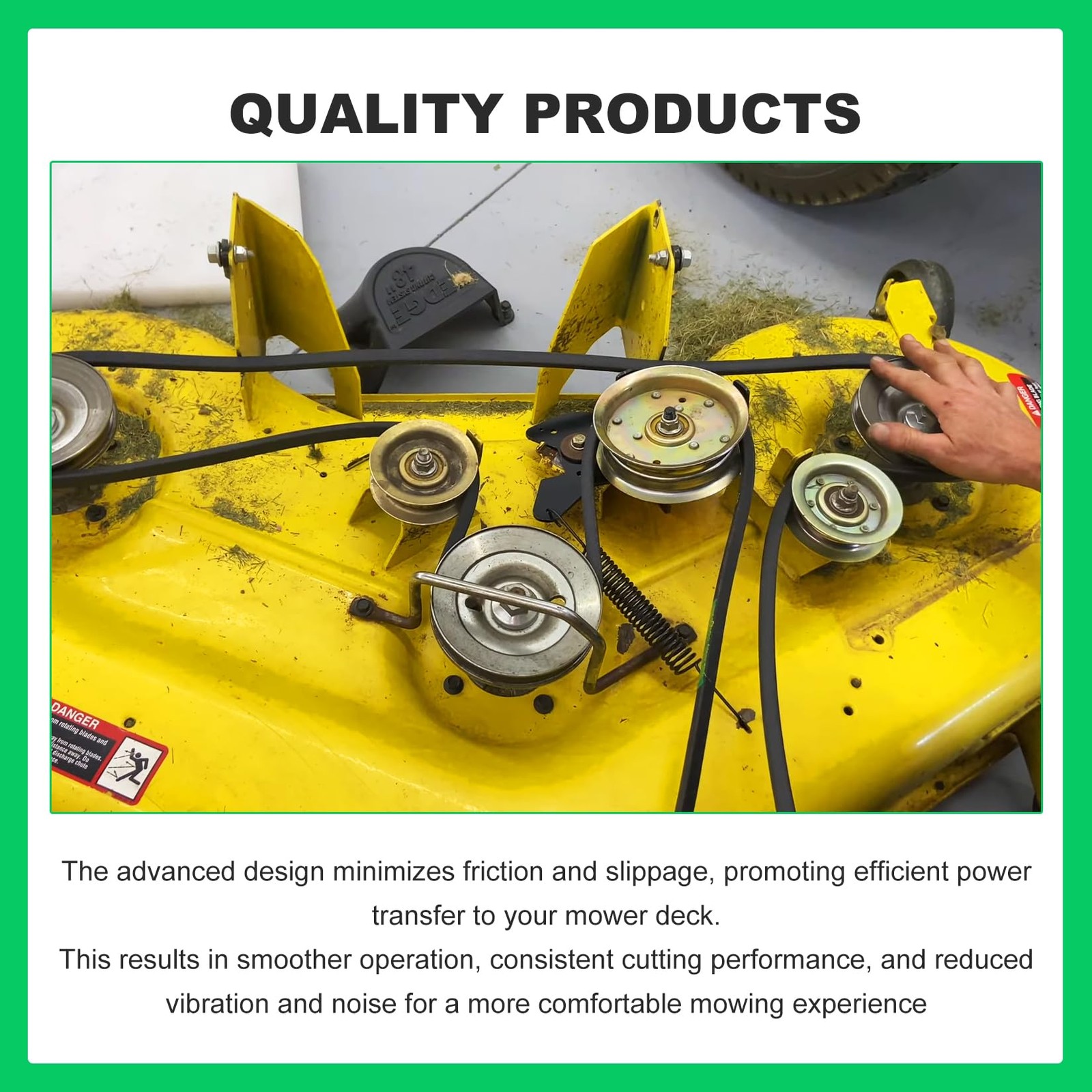 1 PCS 1/2×141 Inch GX21833 48 Inch Mower Deck Belt For John Deere D140 E140