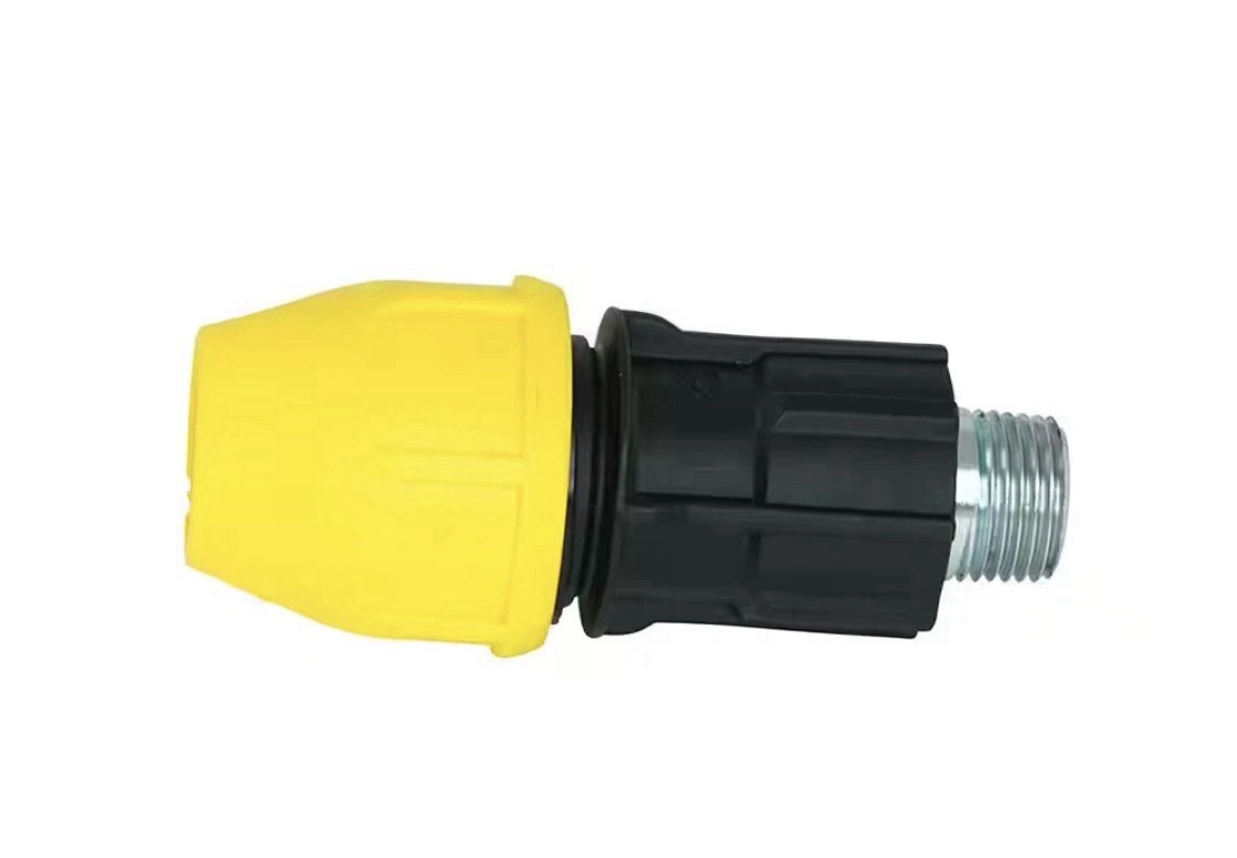 1/2 In. Polyproylene Underground Yellow Poly Gas Pipe Conversion Fitting | (NEW)