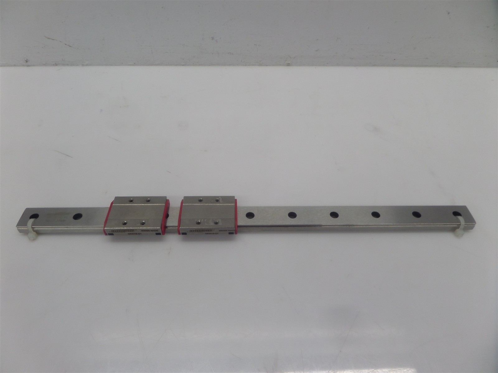 Lot Of 2 Schneeberger MNN18-G1 Linear Guide Bearings w/ MN18-G1-V1 32cm Rail