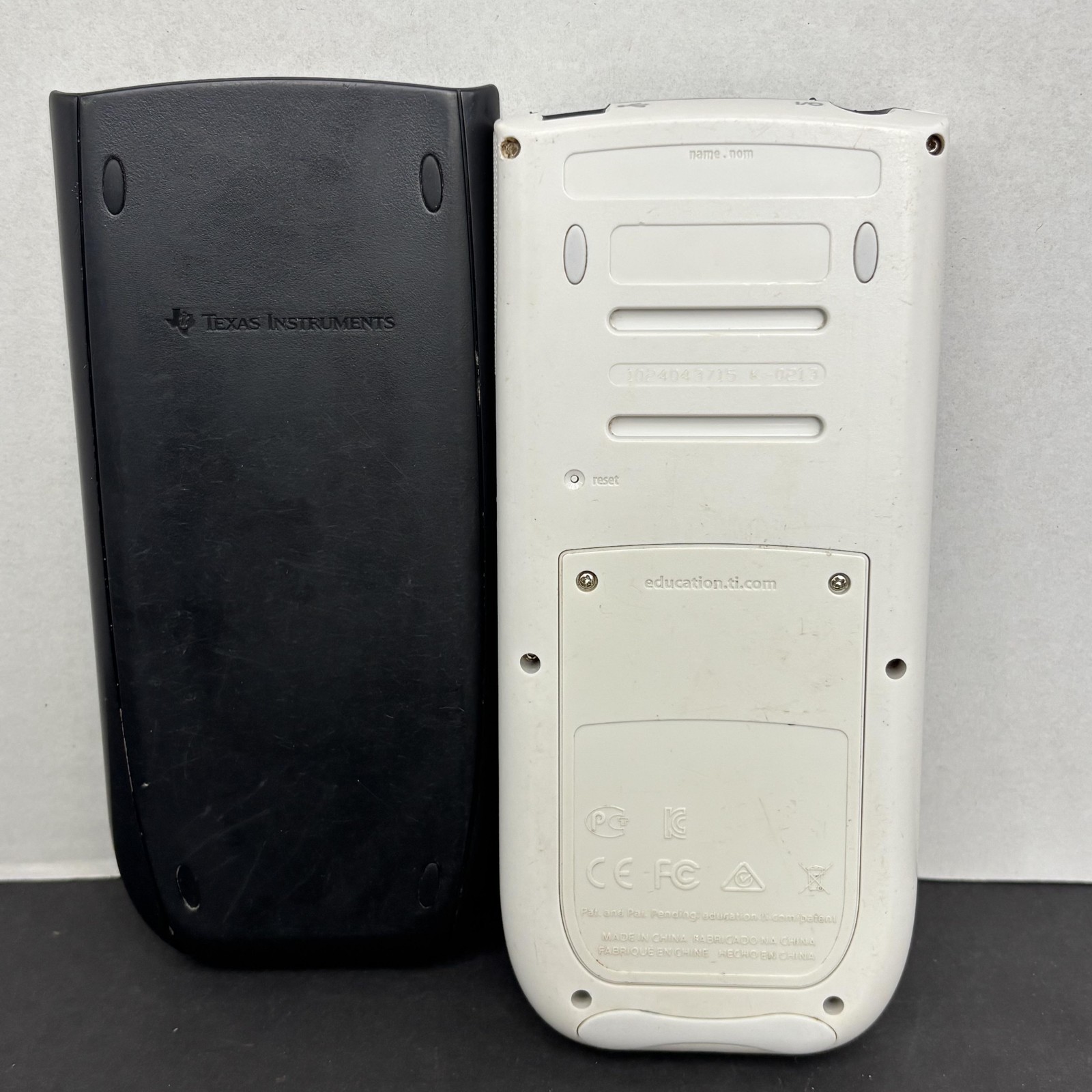 Texas Instruments TI-84 Plus C Silver Edition Graphing Calculator W Cover Tested