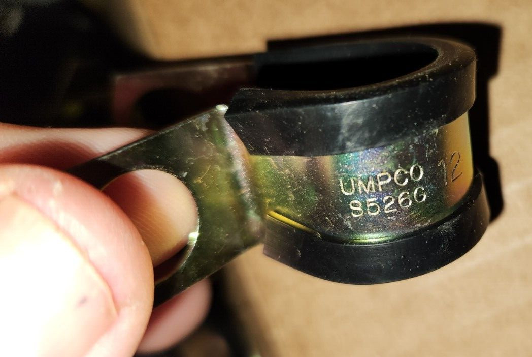 50 New 3/4″ Cable Clamp UMPCO S526G12 GZ Plated Steel S526G-12 Cushioned Loop