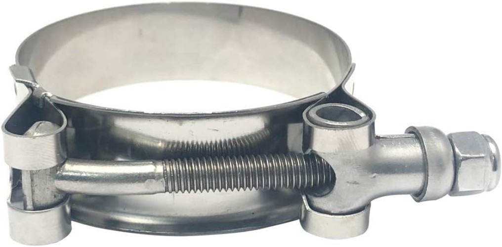 2 Pack 3.25 Inch Stainless Steel T-Bolt Hose Clamps, Clamp Range 89-97mm for …