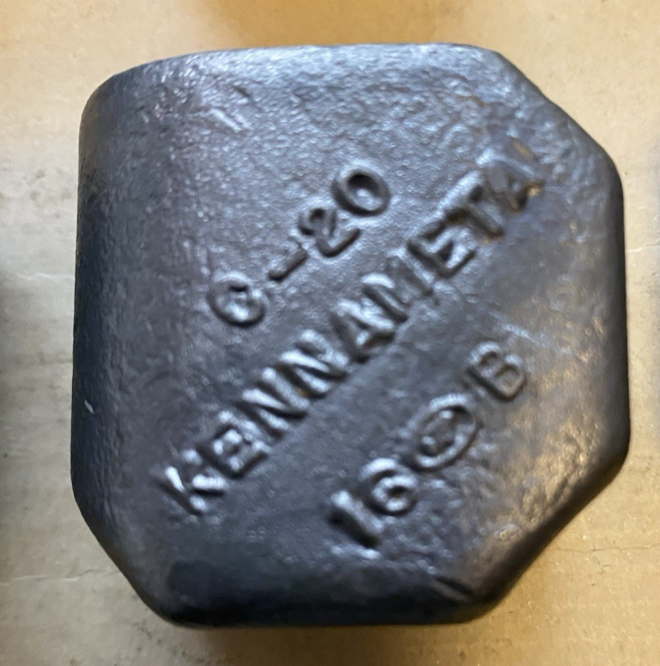 NEW KENNAMENTAL C-20 ROCK AUGER TOOTH POCKETS / MADE IN THE USA