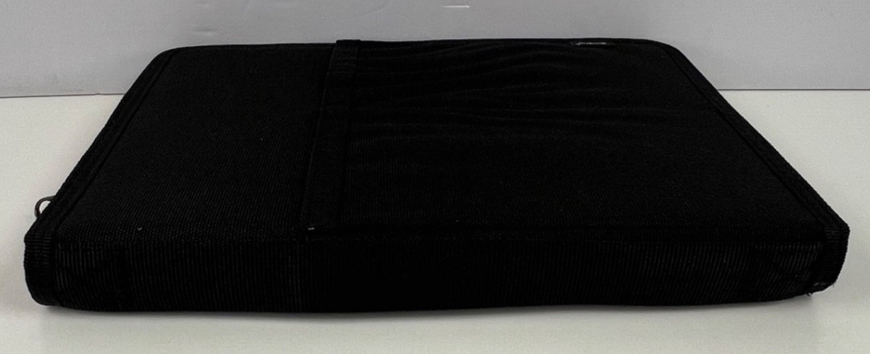 Diodrio Zipper Journal Organizer with A5 Notebook Pen & Card Holder Black