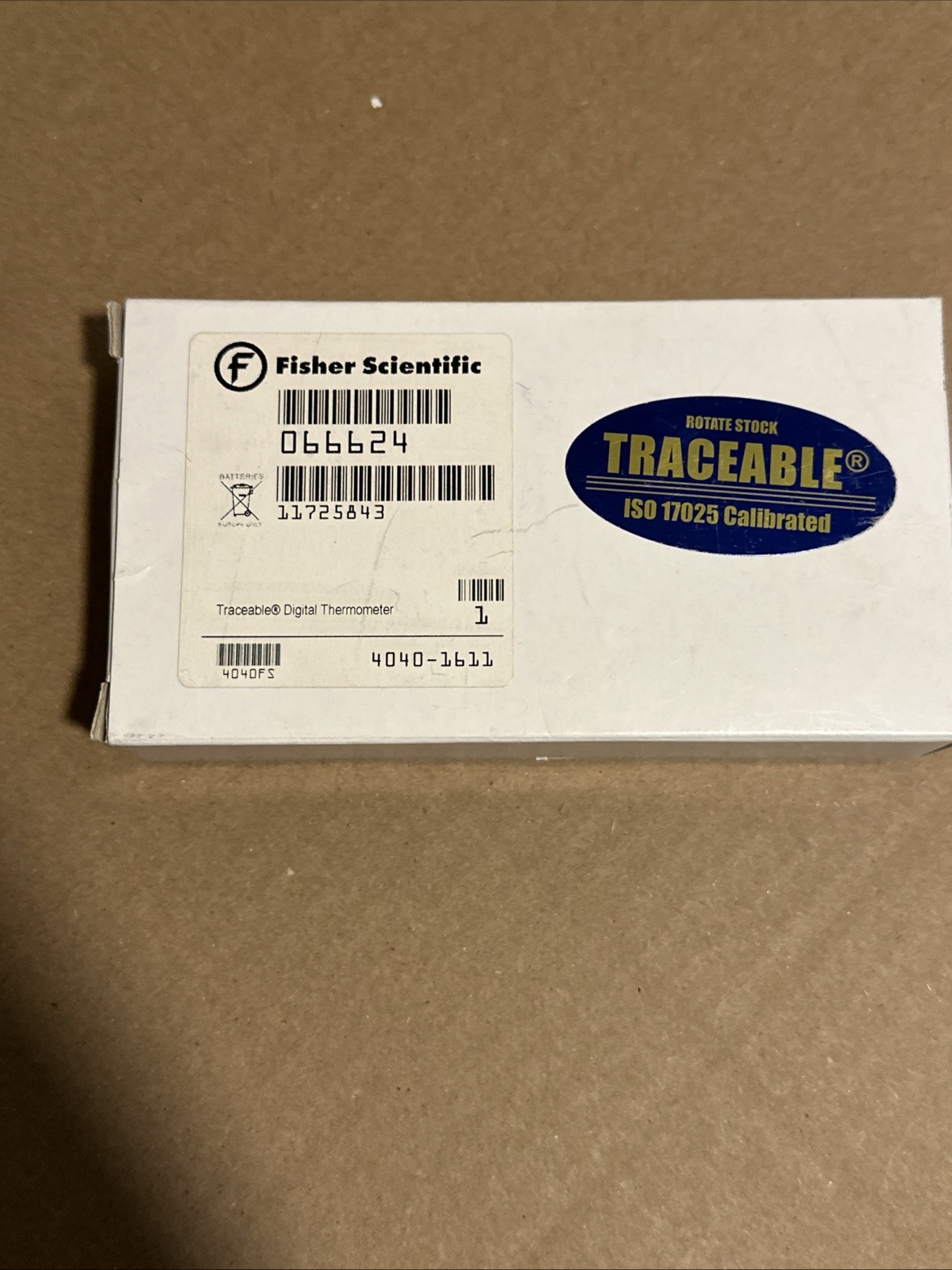 Traceable 4040 Fisher Scientific Thermometer Clock Humidity Monitor 32.0-122.0°F
