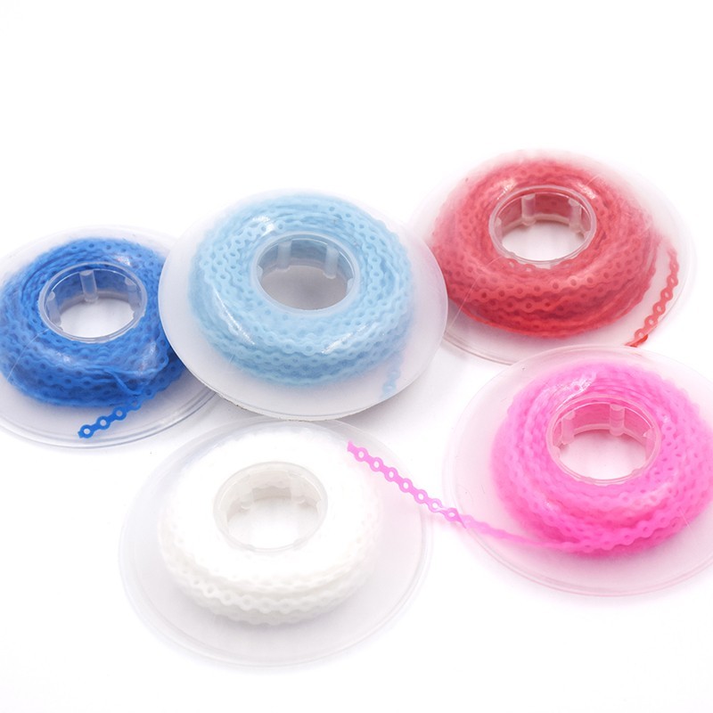 Dental Orthodontic Power Chains Elastic Rubber Braces Bands Short/Long/Close