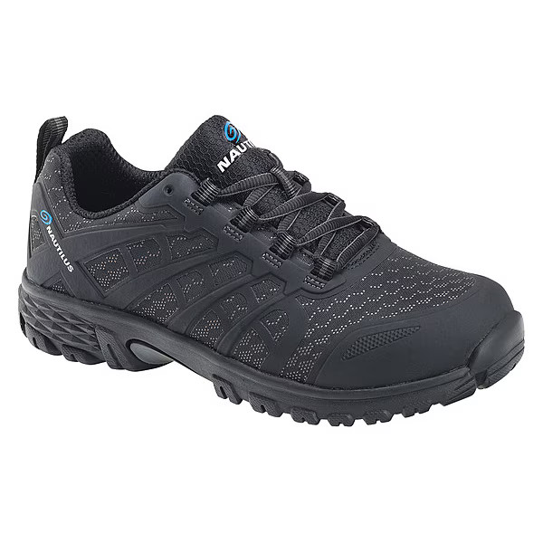 Men’s Athletic Shoe, Alloy Toe, Not Found Upper, EVA Outsole, Lace Up, Black, 10