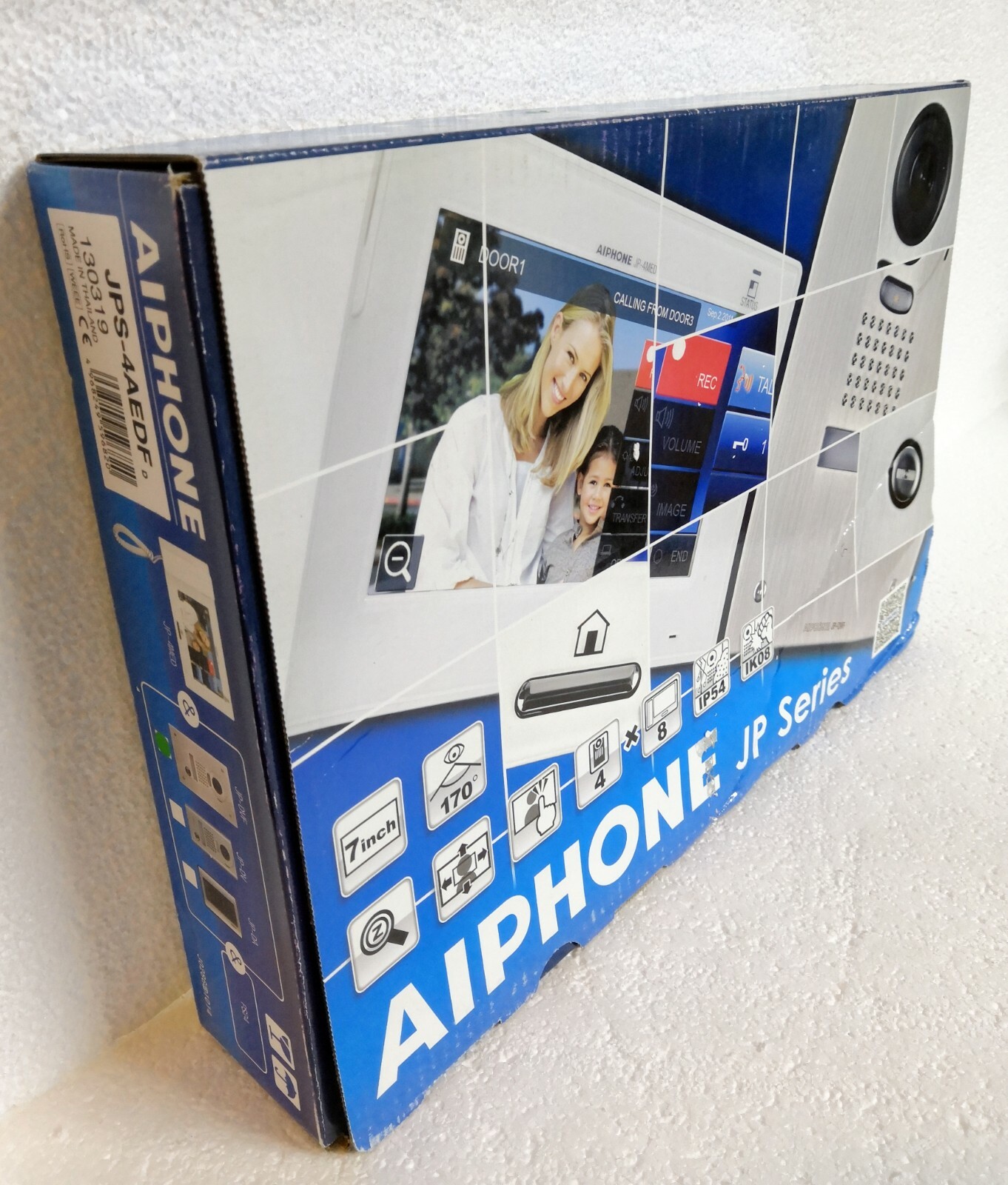Aiphone JPS-4AEDF Video Intercom Set (JP-4MED, JP-DVF & PS-2420D) 230 VOLT INPUT