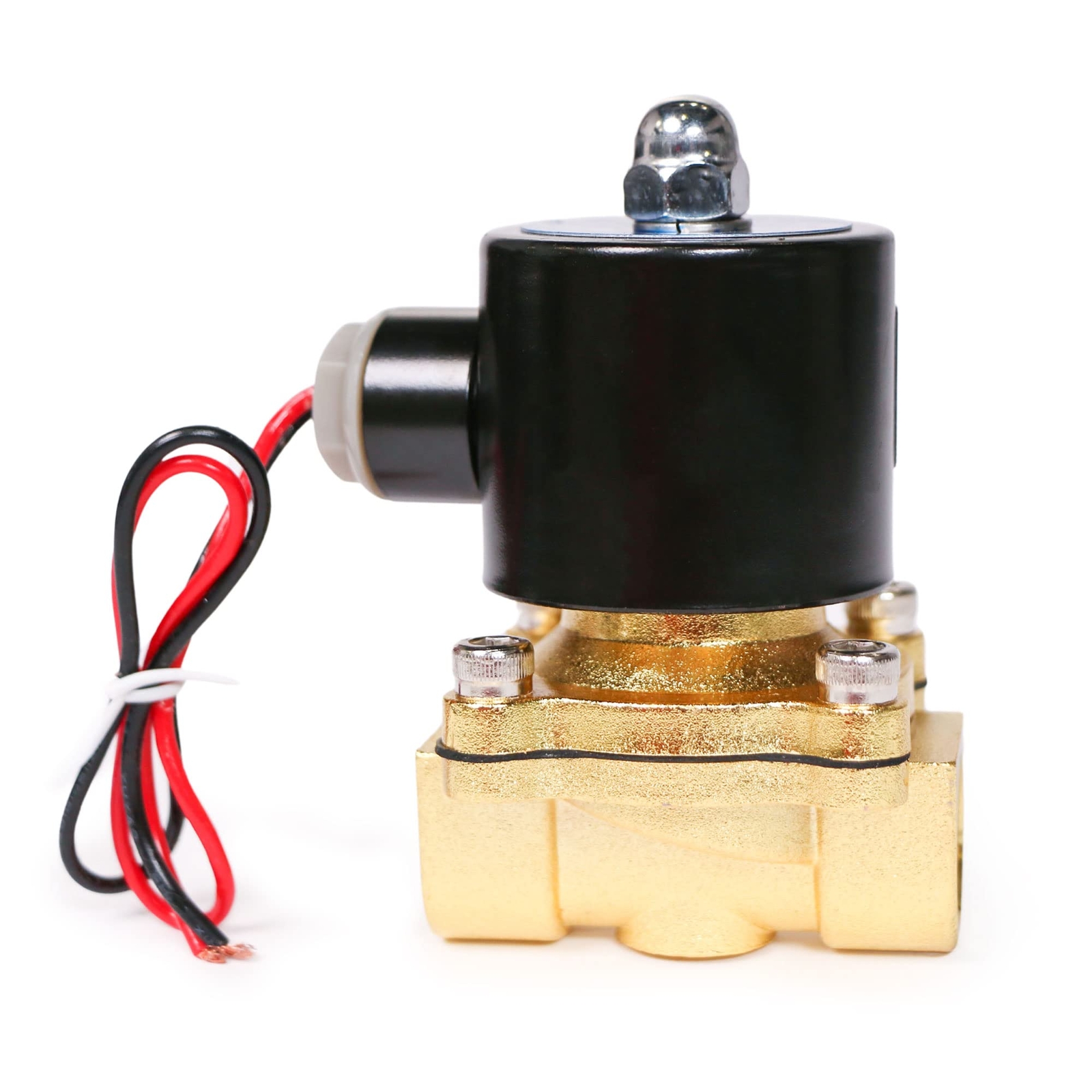 U.S. Solid Zinc-Alloy Solenoid Valve 1/2″ Electric Water Valve DC 12V NBR Seal