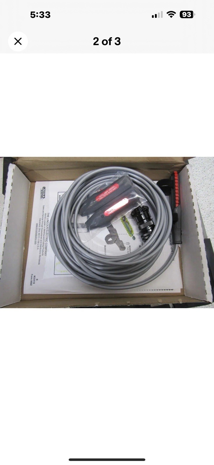 Lincoln Electric Hand Amptrol Rotary Track Style 25 ft (7.6m) (6-Pin)