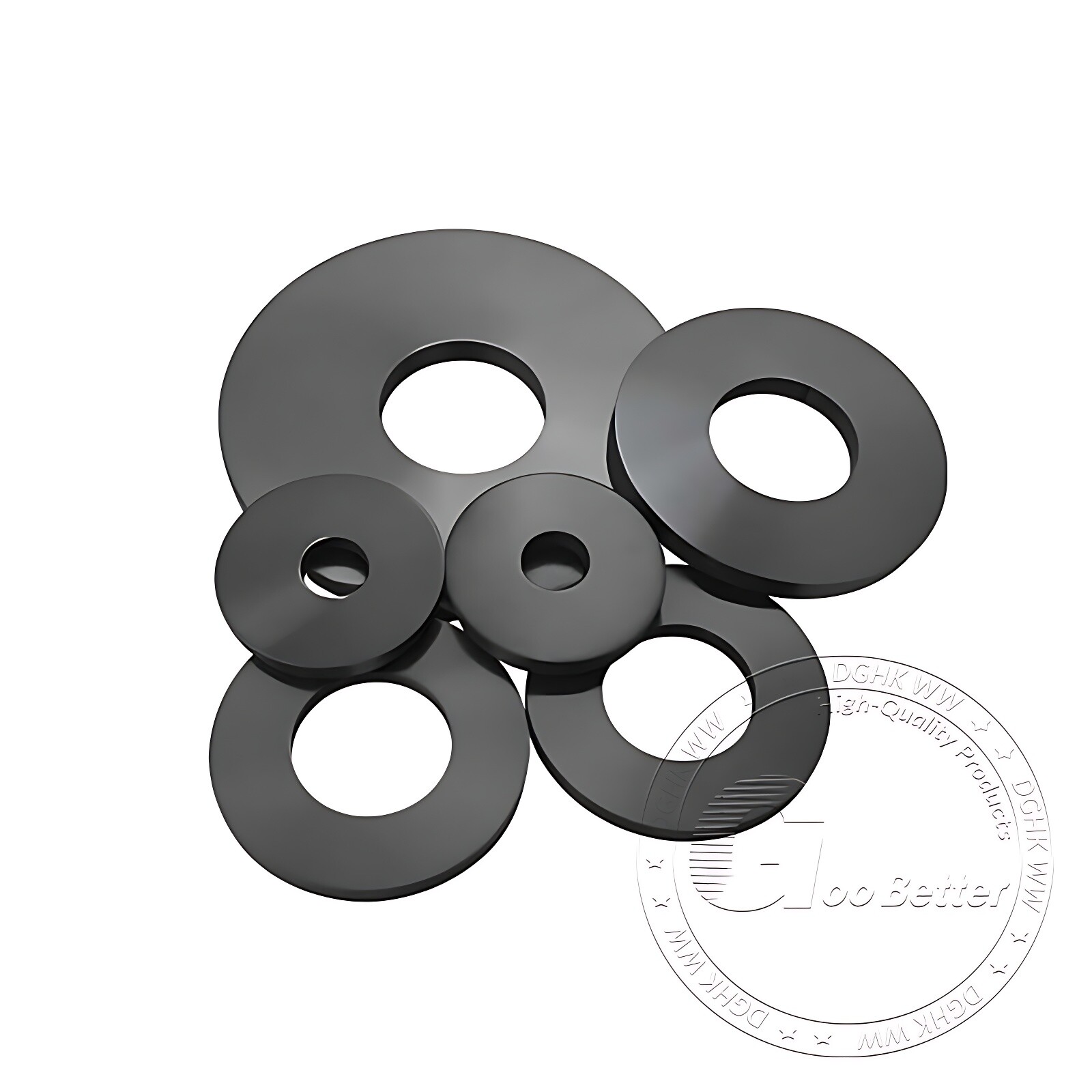 1MM THICK NITRILE NBR BLACK RUBBER WASHER ROUND RING SEAL 4MM TO 16MM OD