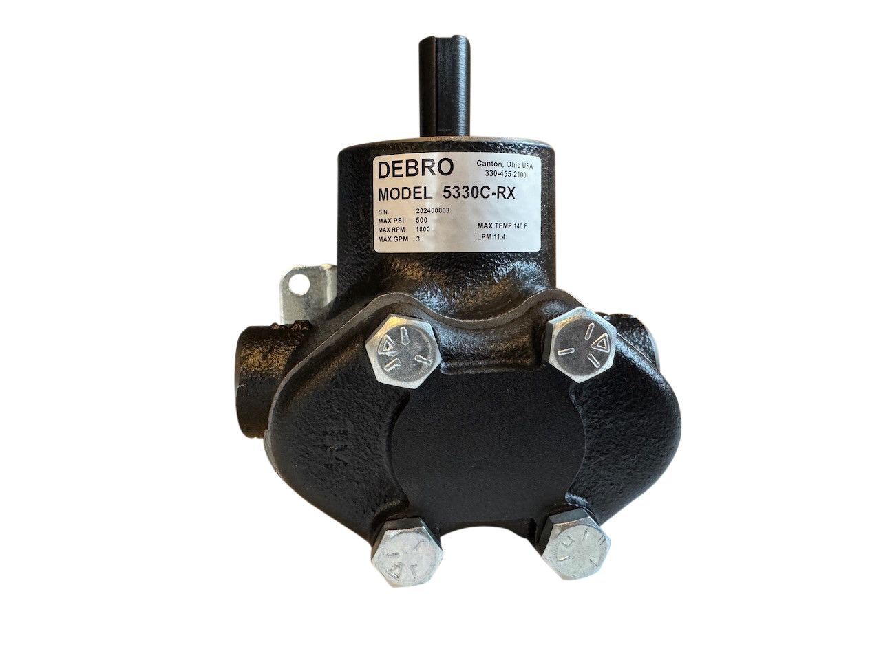 Debro Hypro Pump 5330CRX SOLID SHAFT TWIN PISTON PUMP