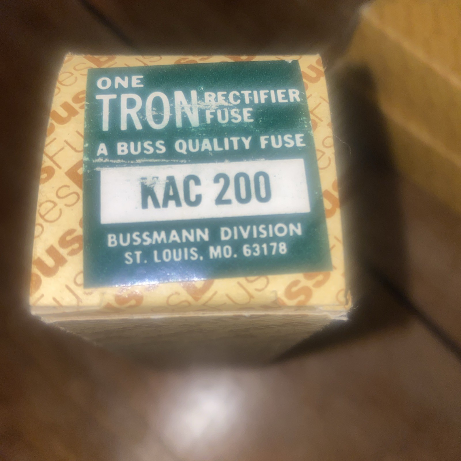 BUSS BUSSMANN TRON KAC 200 Rectifier Fuse 35 AMP 250V