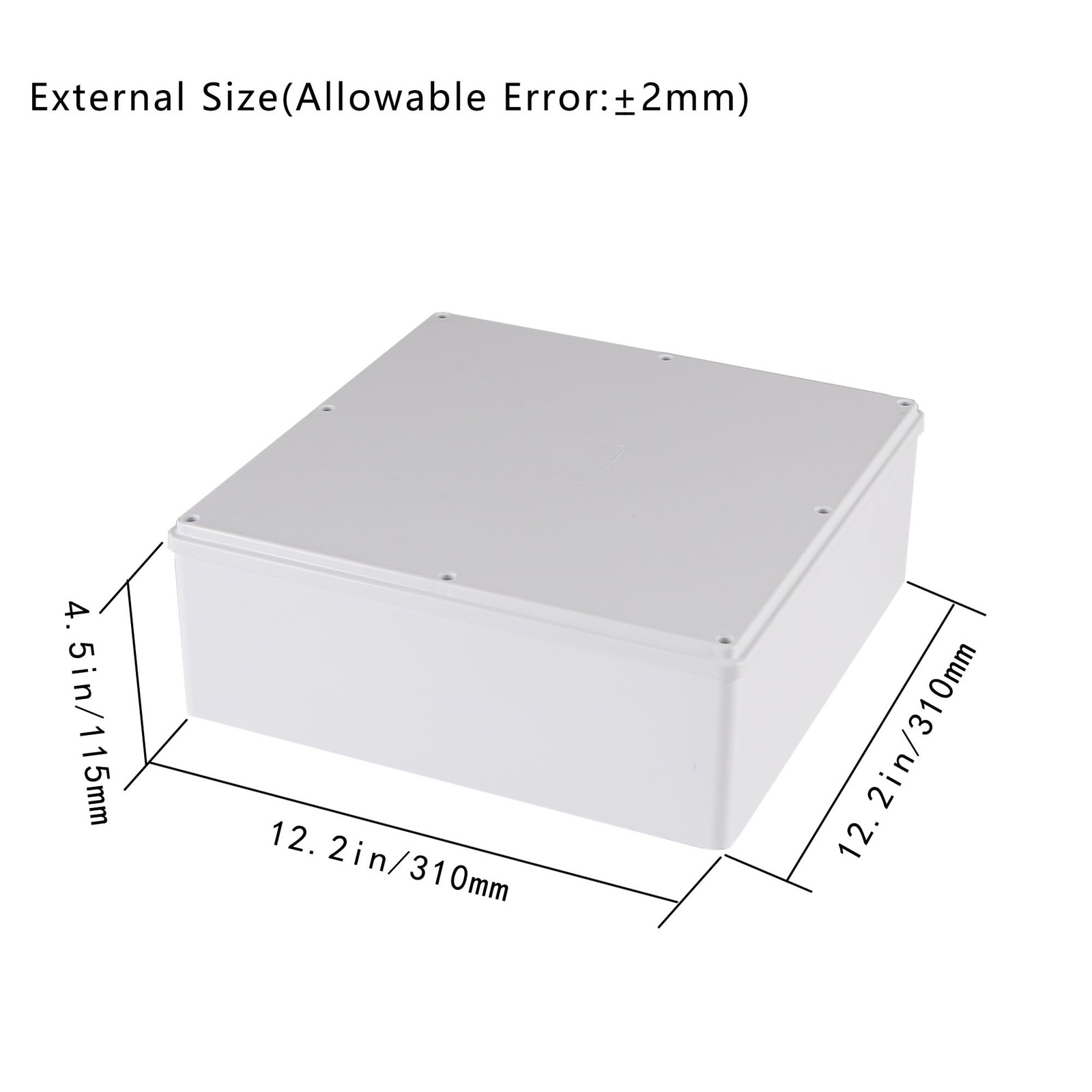 Junction Boxes-12″ x 12″ x 4″ IP65 Plastic Dustproof Waterproof Electrical Bo