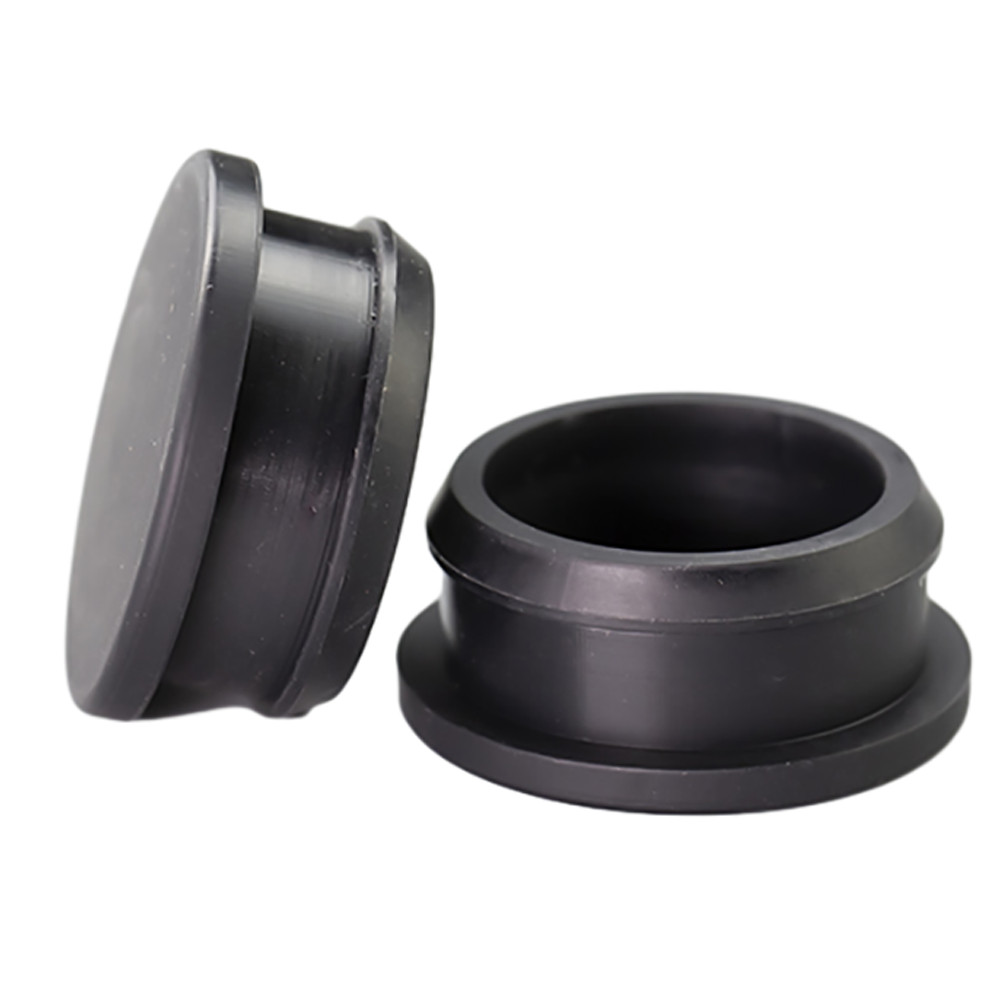Black / White Snap-On Hole Plug Silicone Rubber Blanking Seal Bung Pipe Tube