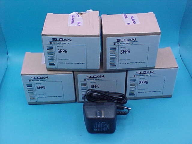 lot of 5 SLOAN PLUG IN ADAPTERS 110VAC/6VDC SFP6 0362006 SI