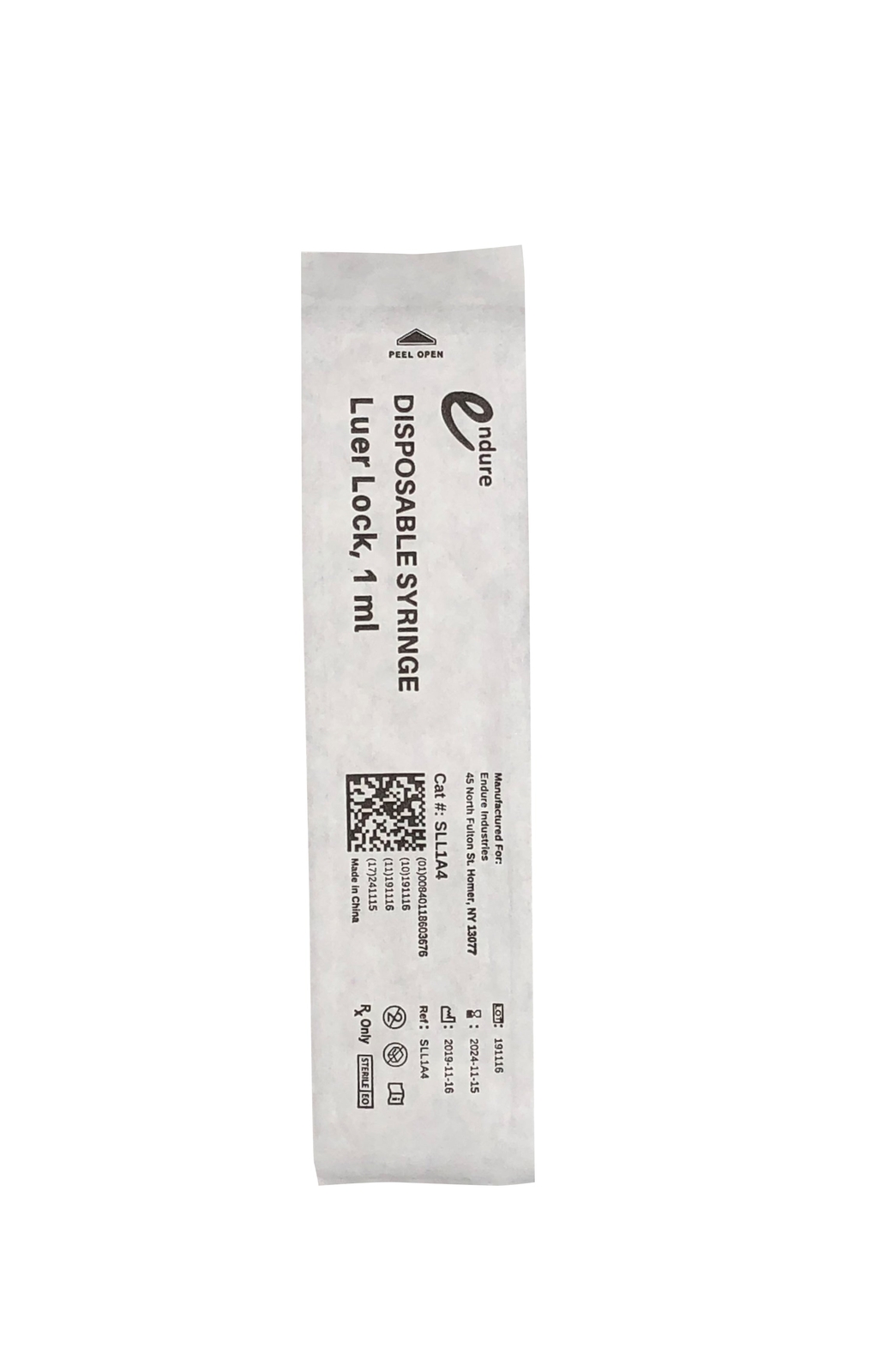 Disposable Syringe, Luer Lock, Multiple Sizes, Without Needle (Box of 100)