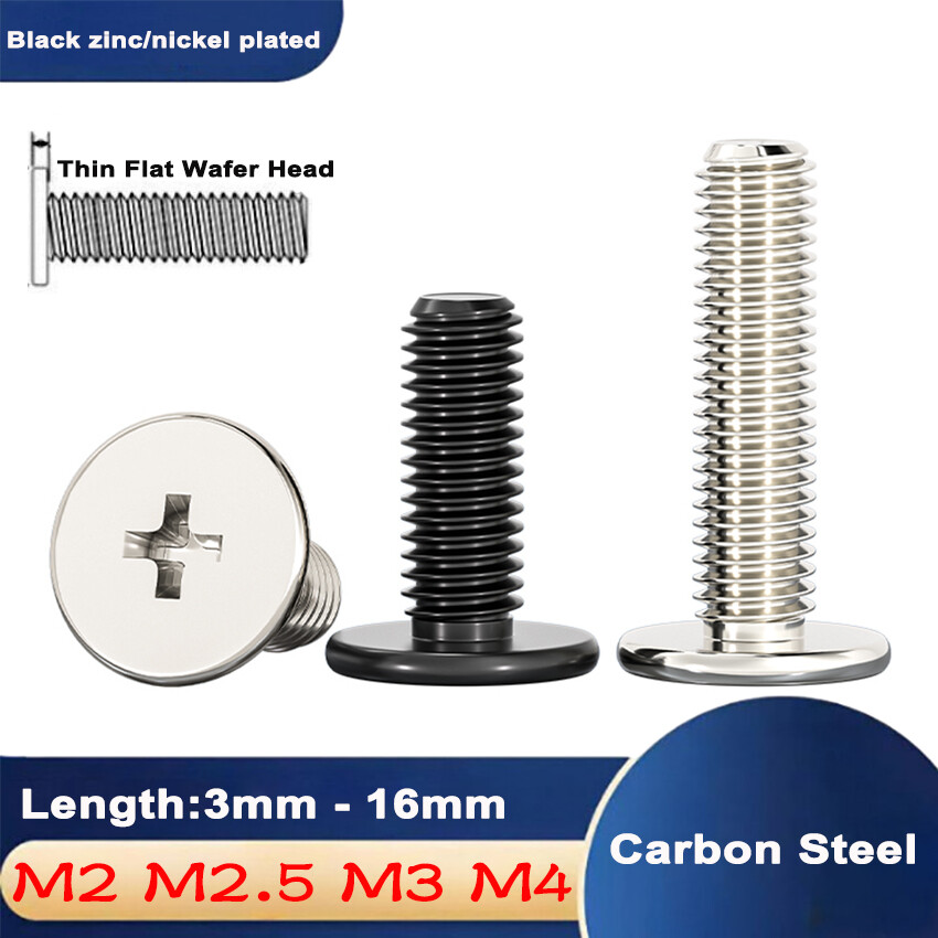 M2 M2.5 M3 M4 CM Phillips Ultra Thin Flat Wafer Head Screw Bolt Machine Screw