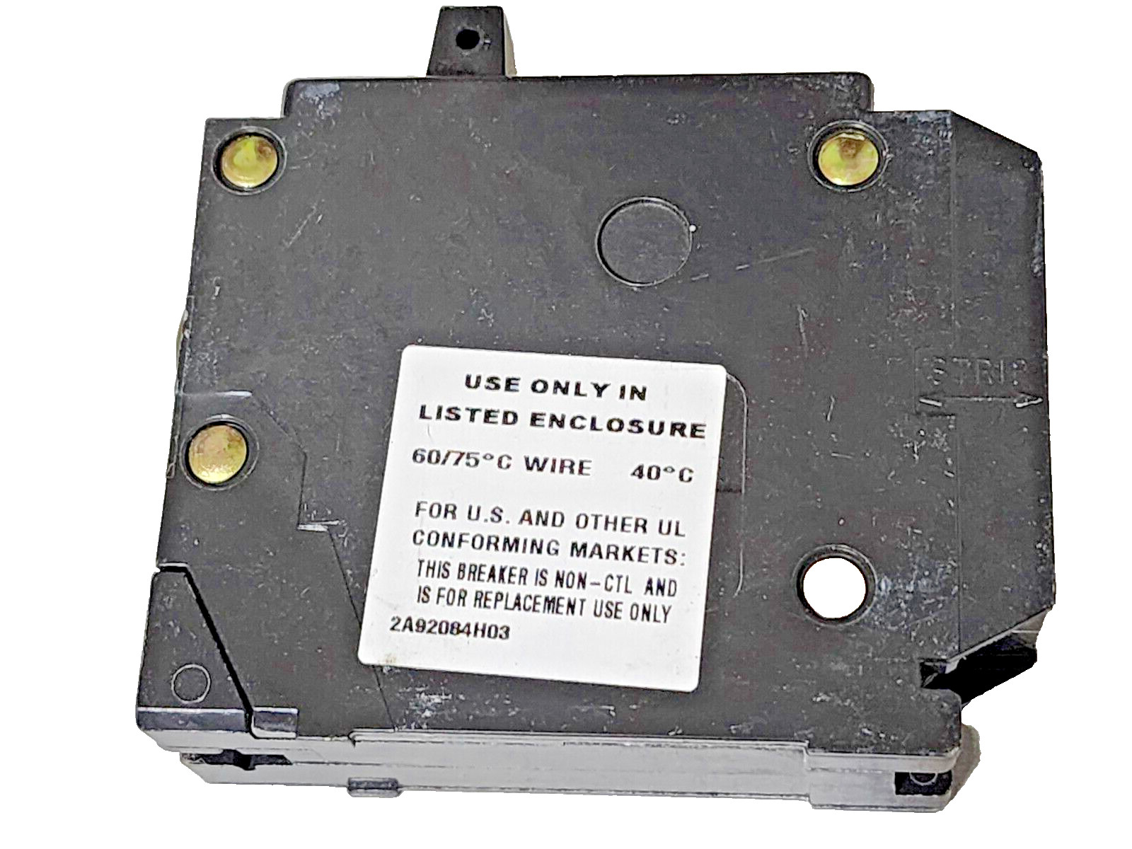 EATON BR2020, 2 Pole 20/20 Amp, 120/240Vac Plug-In, Type BRD & A Circuit Breaker