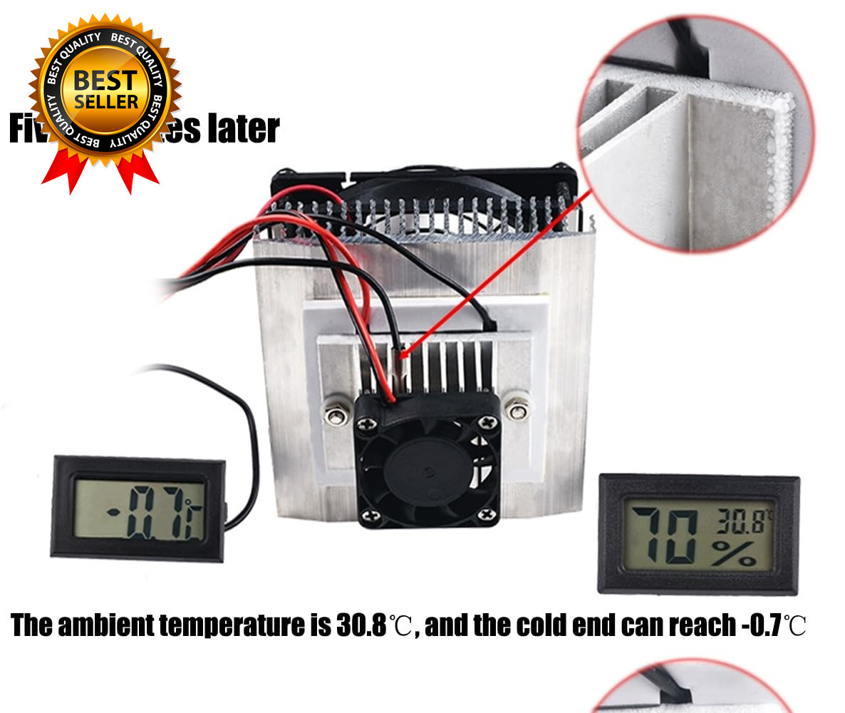 Mini Air Conditioner DC 12V DIY Thermoelectric Peltier Refrigeration Cooling