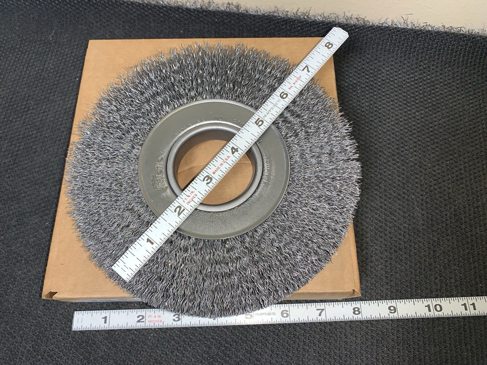 Weiler Wheel Brush 7″ Wheel Dia 7/8″ Face 2″ HOLE 0.0140″ Wire Dia Crimped NEW