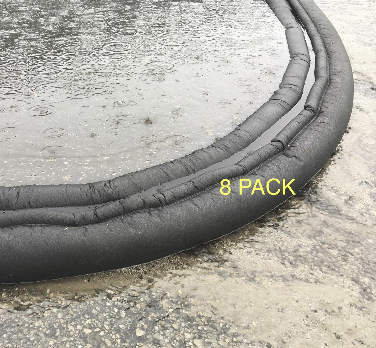 8 Packs Quick Dam Flood Barrier 10Ft x 1Ft Flood Protection Barriers Reusable