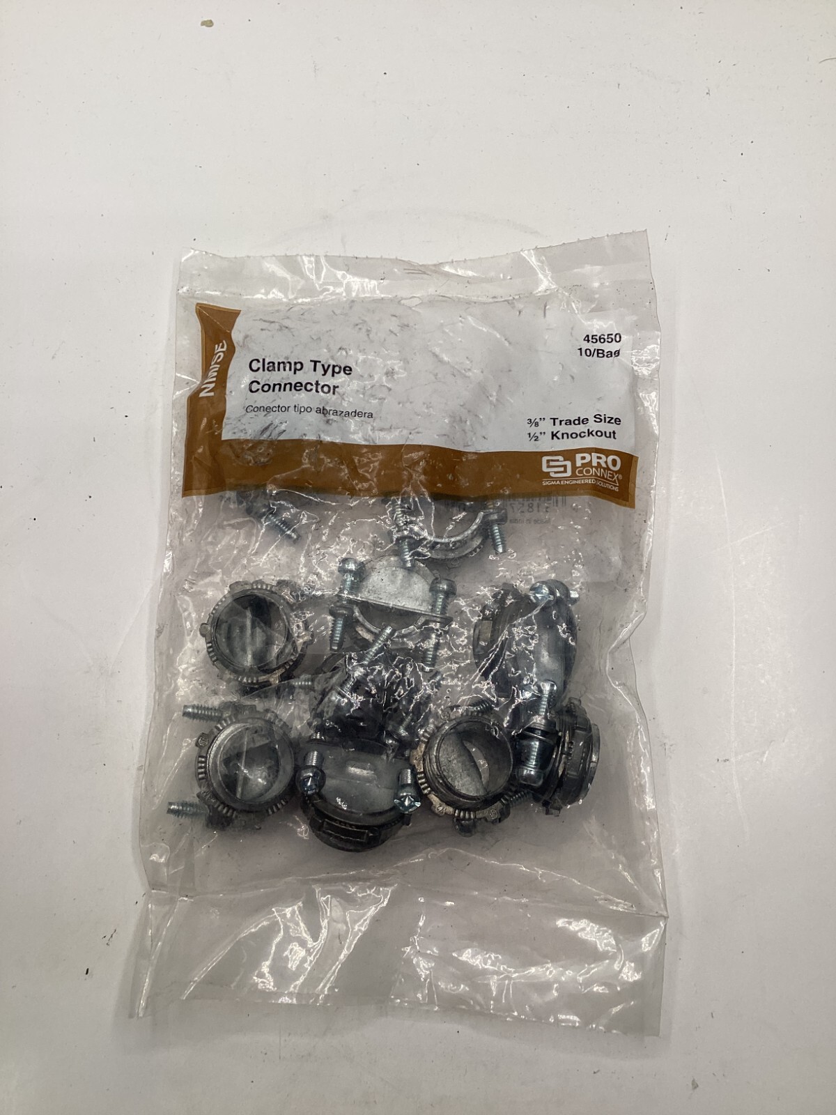 2 Pack of 10 Sigma Electric 45650 ProConnex NM/SE Clamp Cable Connector