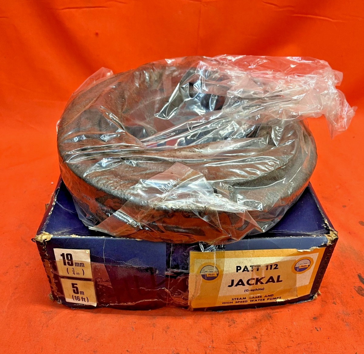 BELDAM’S PILOT PATTERN NO. 112 JACKAL GRAPHITE GLAND PACKING