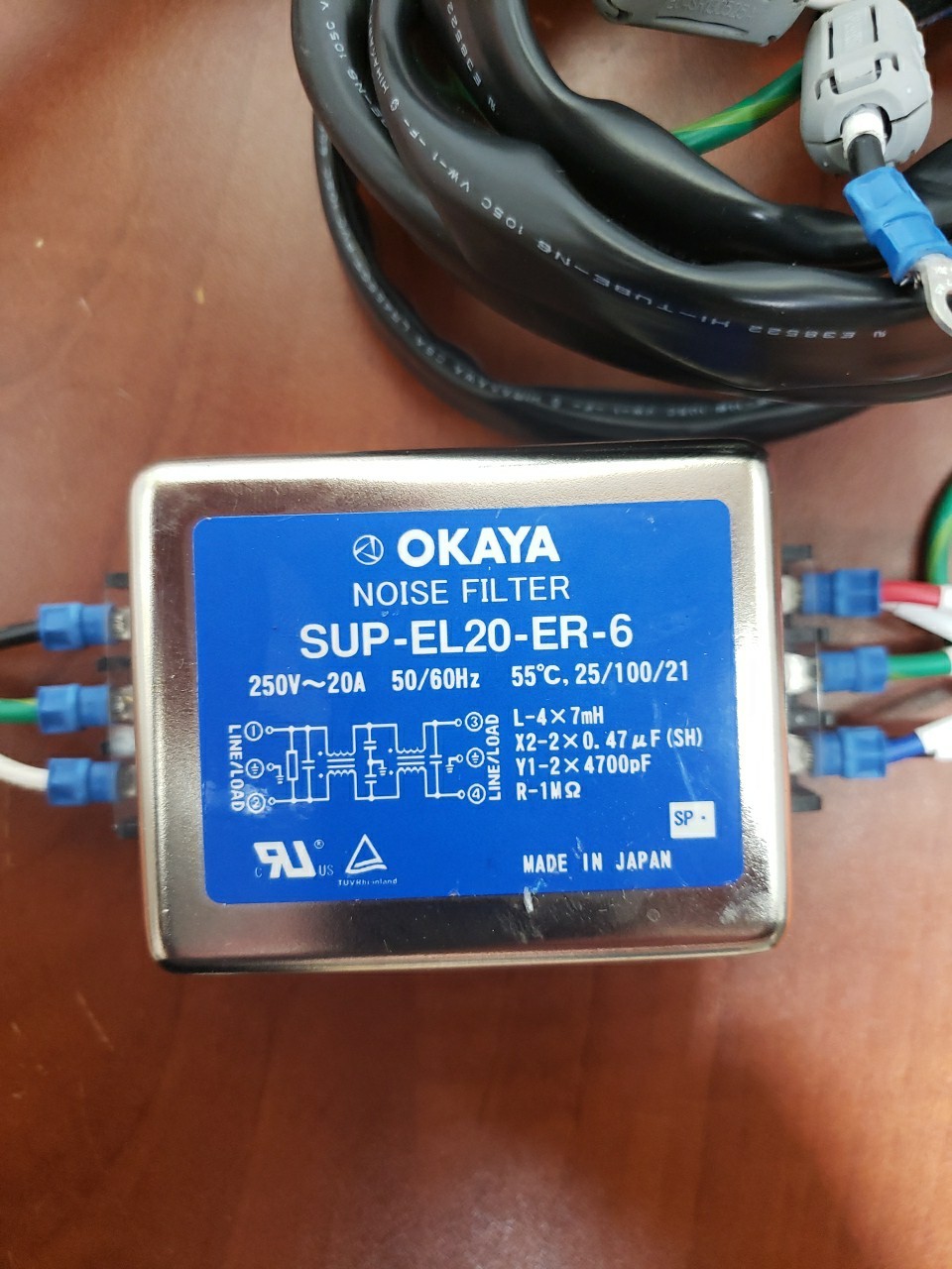 OKAYA NOISE FILTER SUP-EL20-ER-6 –OEM– With Original Wiring Harness