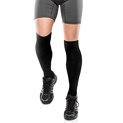 Cut Resistant Leg Sleeves Bite-Proof Protective Leg Sleeves for Welding, Black