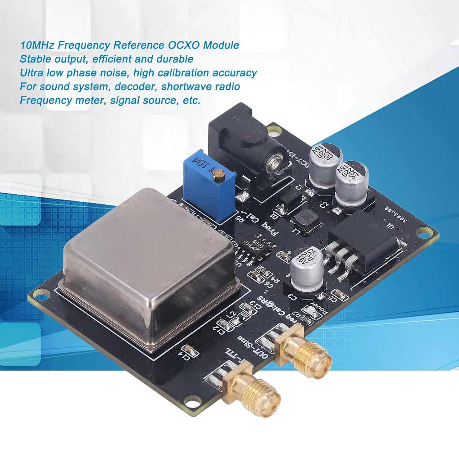 OCXO 10Mhz Frequency Standard Reference Module, Frequency Reference Signal Sourc