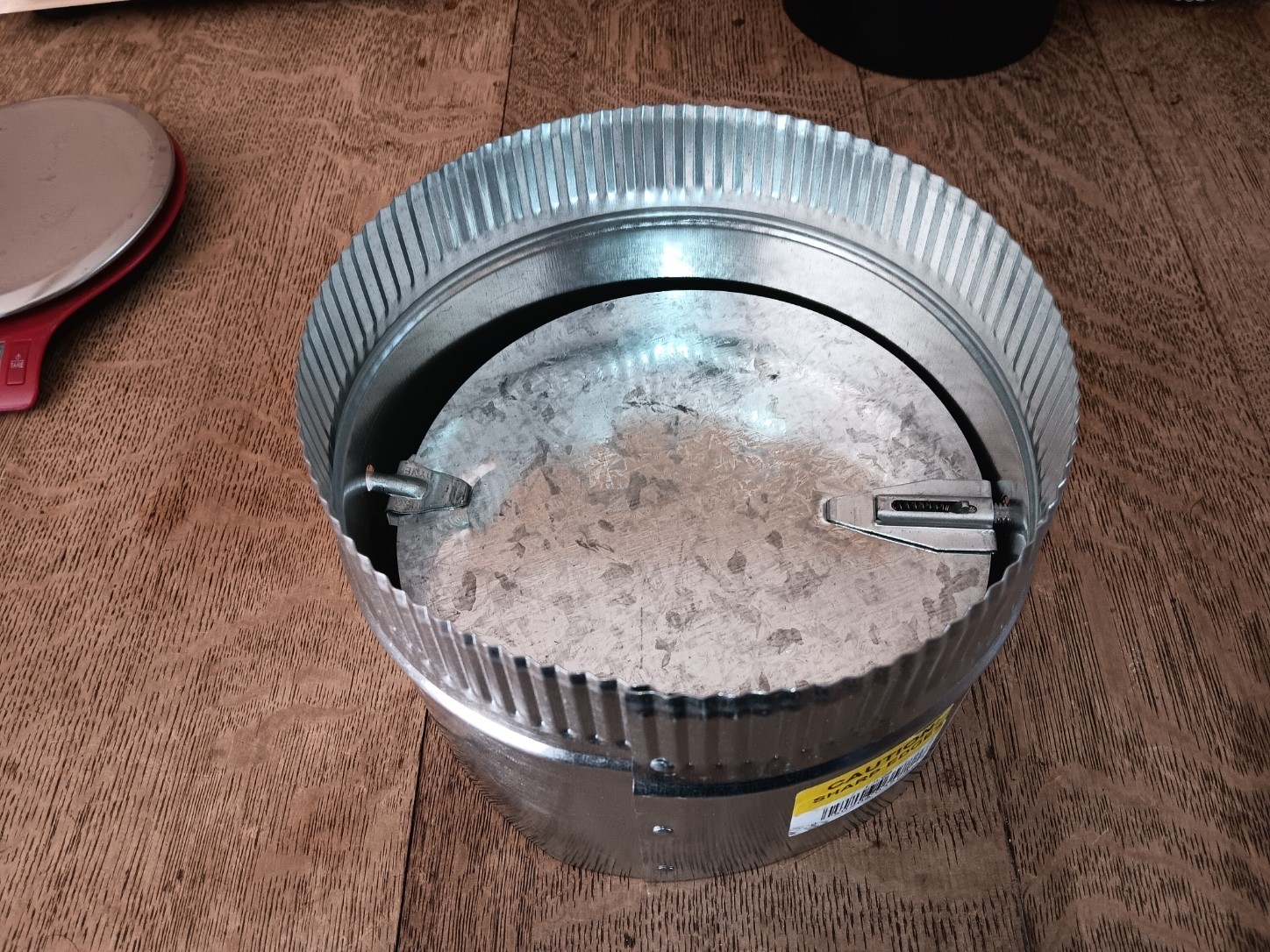 8″ Inline Damper for HVAC – Adjustable Air Flow, Galvanized Steel, Master Flow