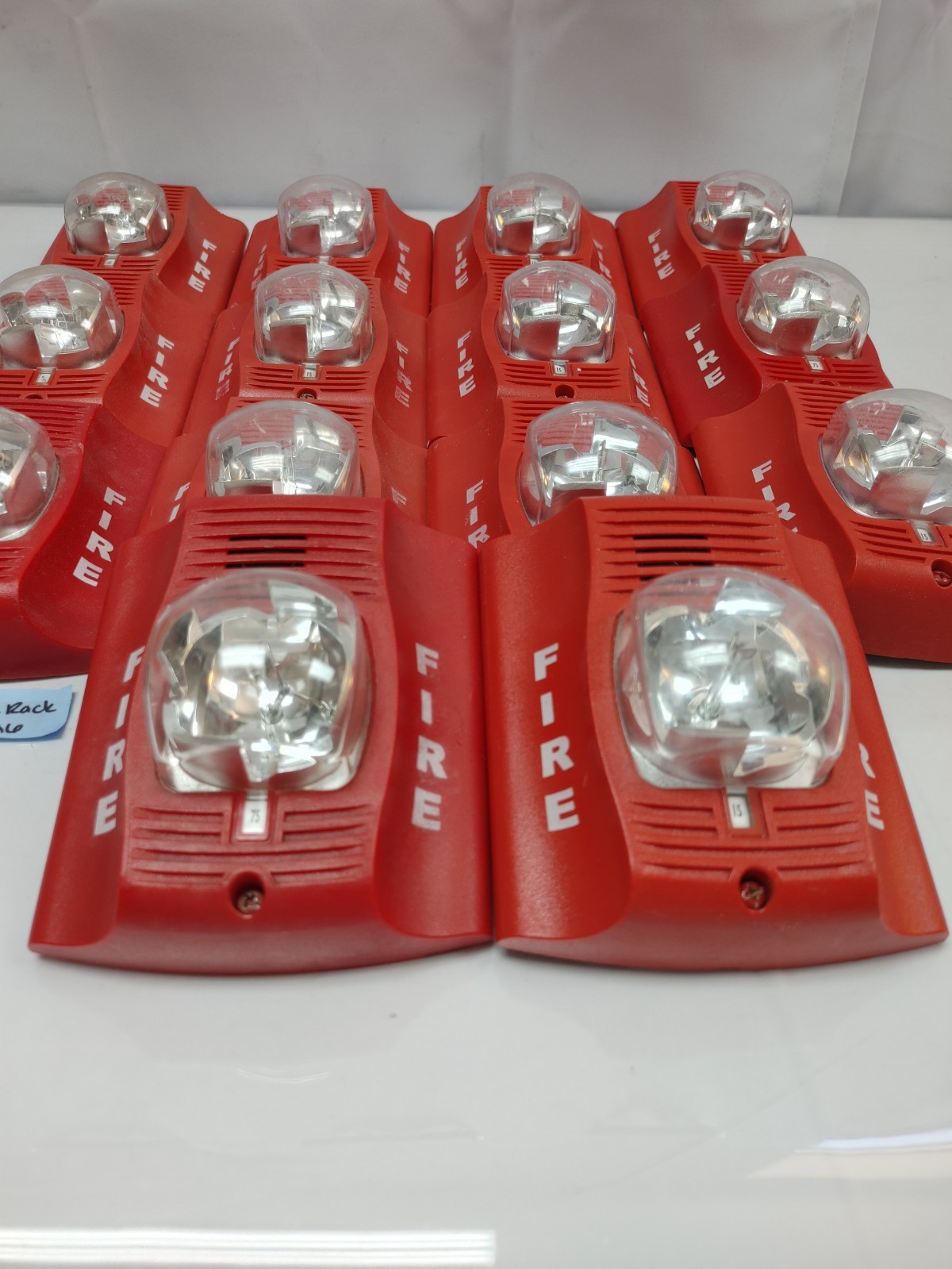 (LOT OF 14) System Sensor P2RK Fire Alarm Horn/Strobe