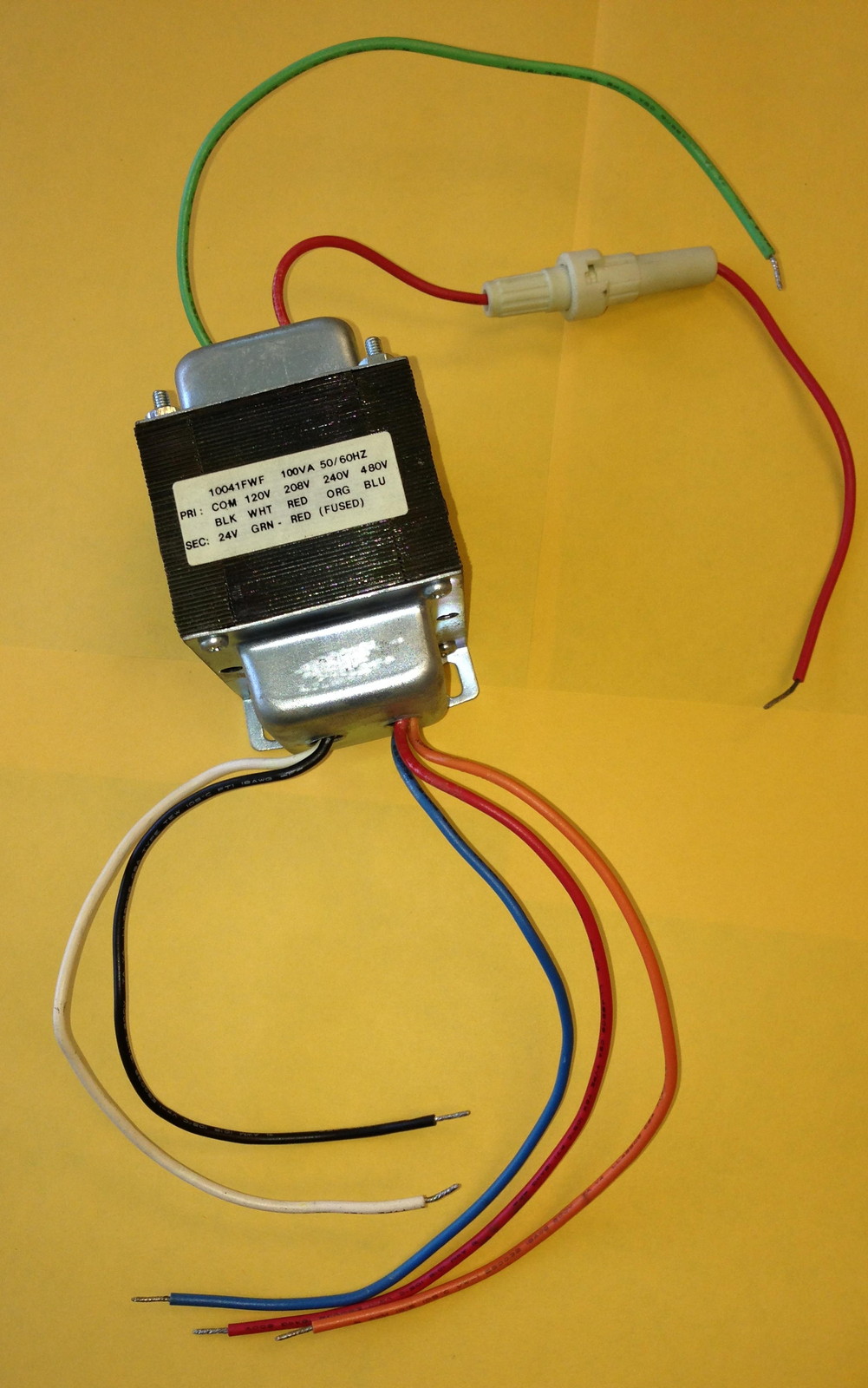100 VA TRANSFORMER FOOT MOUNT Primary 120V 208V 240V 480V Secondary 24V