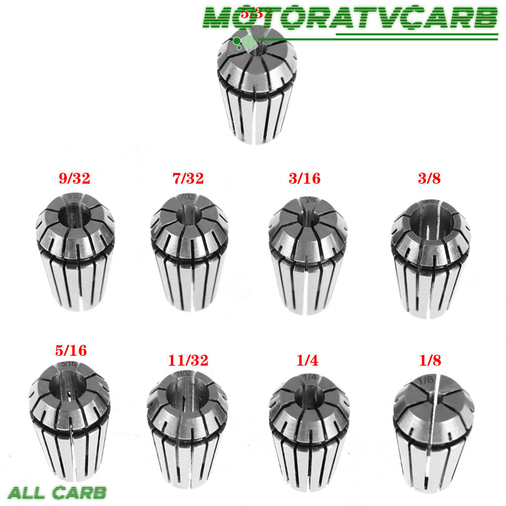 ALL-CARB ER11/ER16/ER20/ER25/ER32/ER40 Spring Collet Set For CNC Milling Machine