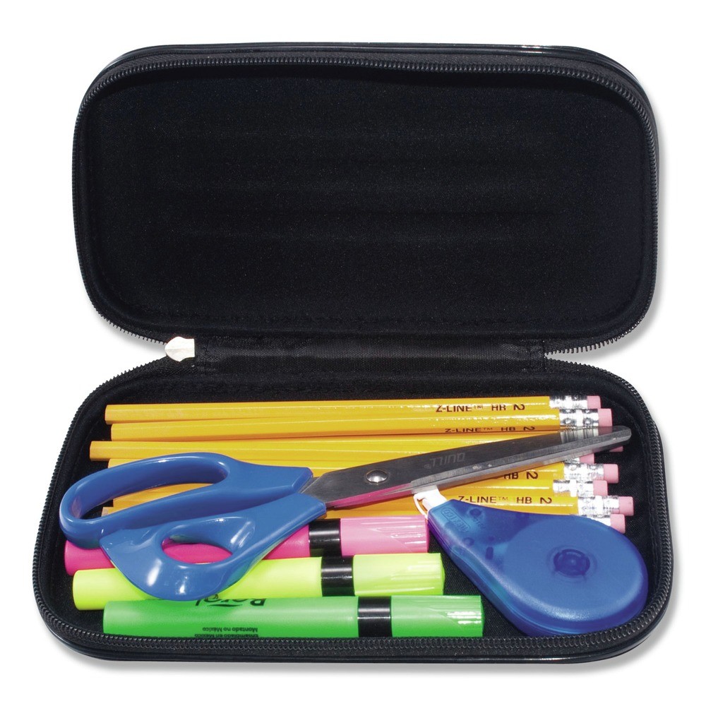 Innovative Storage Designs 67000 Soft-Sided Pencil Case – L, Black New