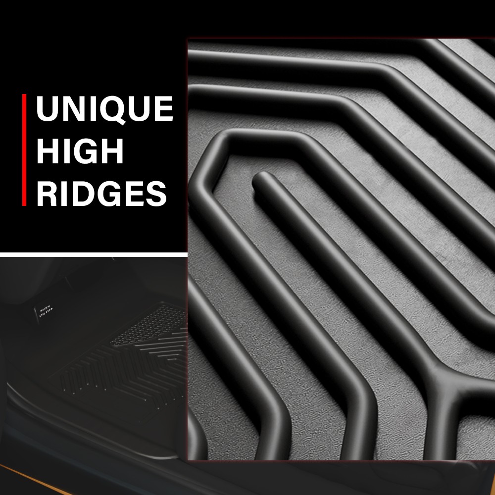 LQI TPE Floor Mats Fit Acura RDX 2019 2020 2021 2022 2023 2024, All Weather