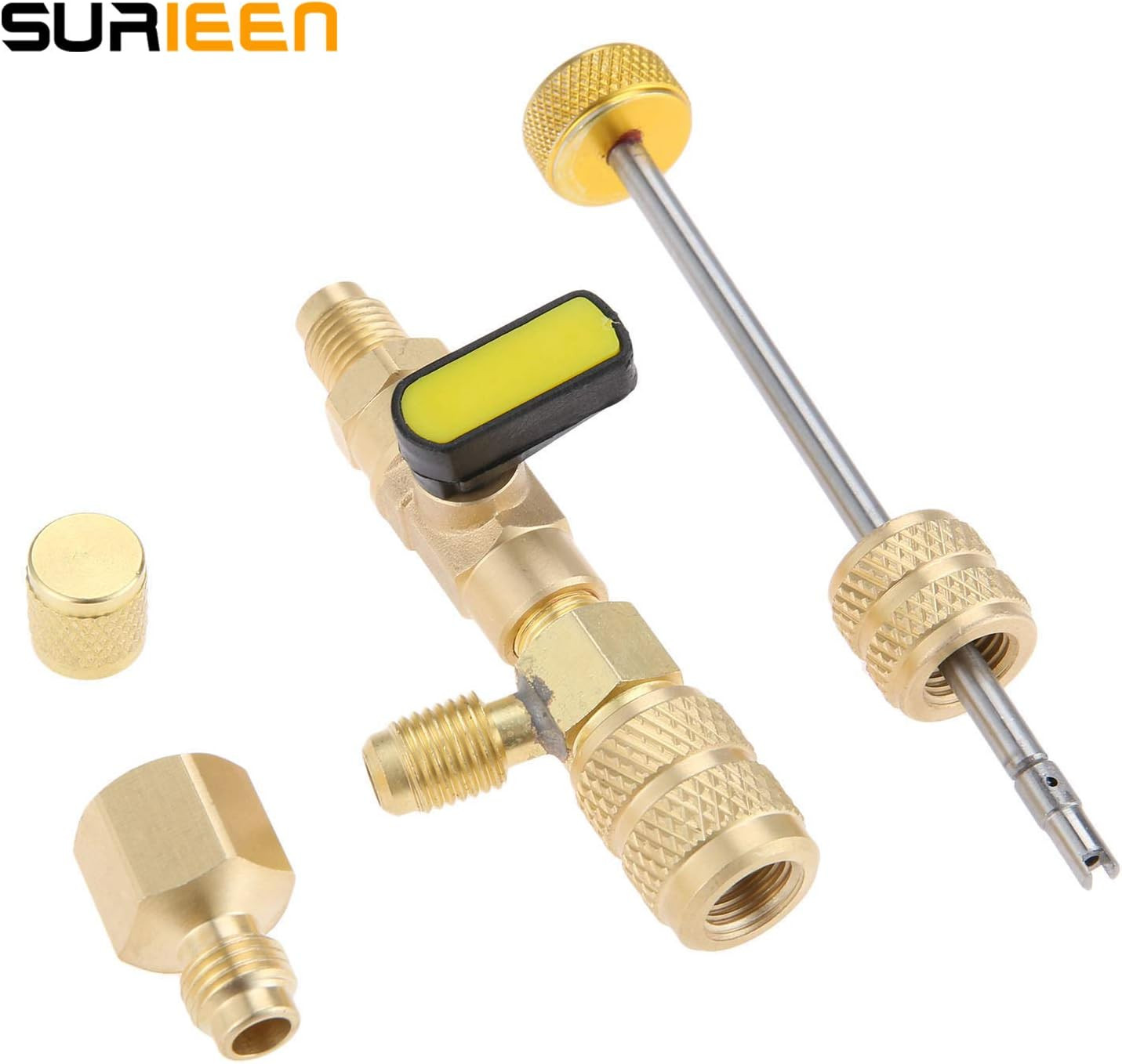 R410A R22 Valve Core Remover Installer Tool with Dual Size SAE 1/4 & 5/16 Port &