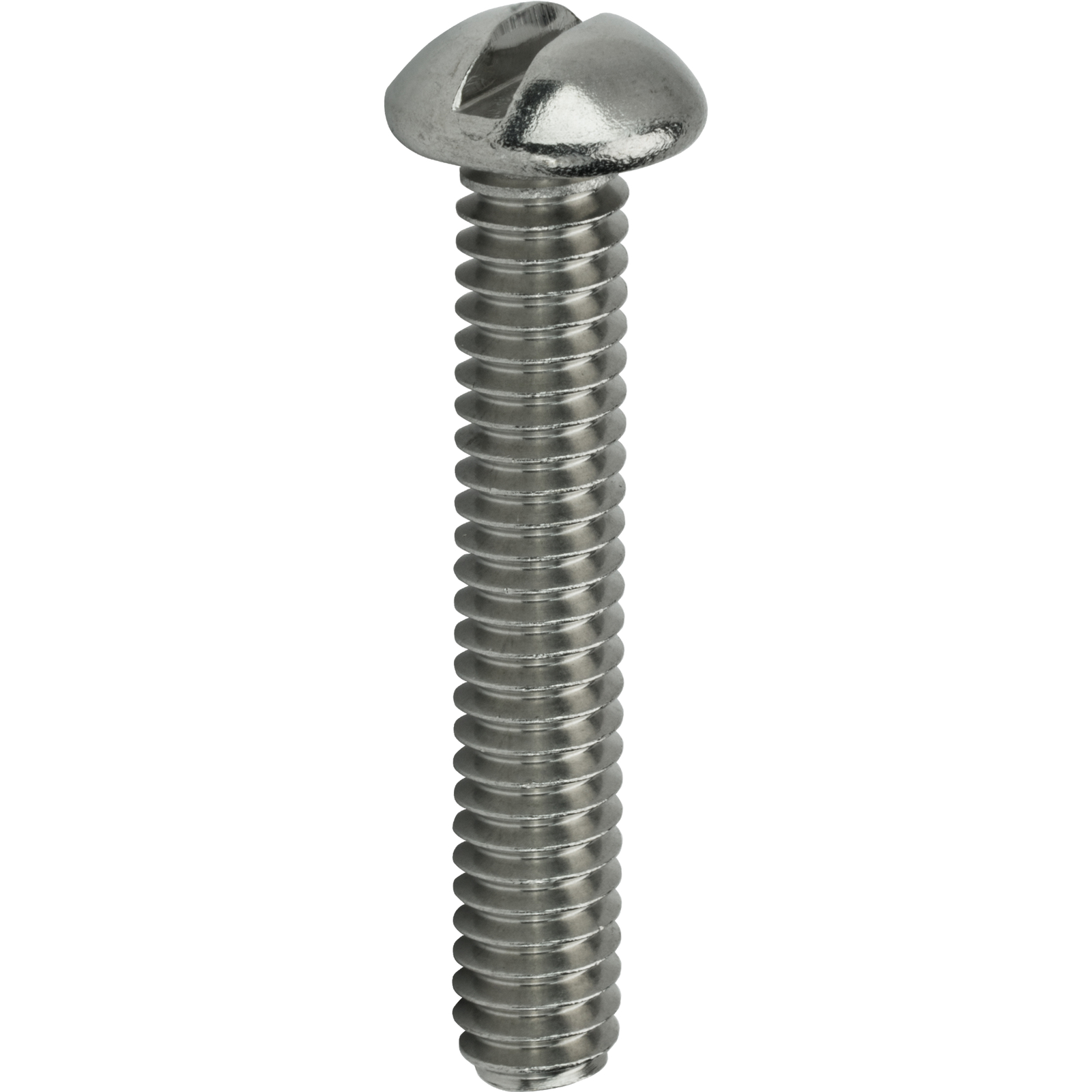 4-40 Round Head Machine Screws Slotted Drive Stainless Steel All Lengths