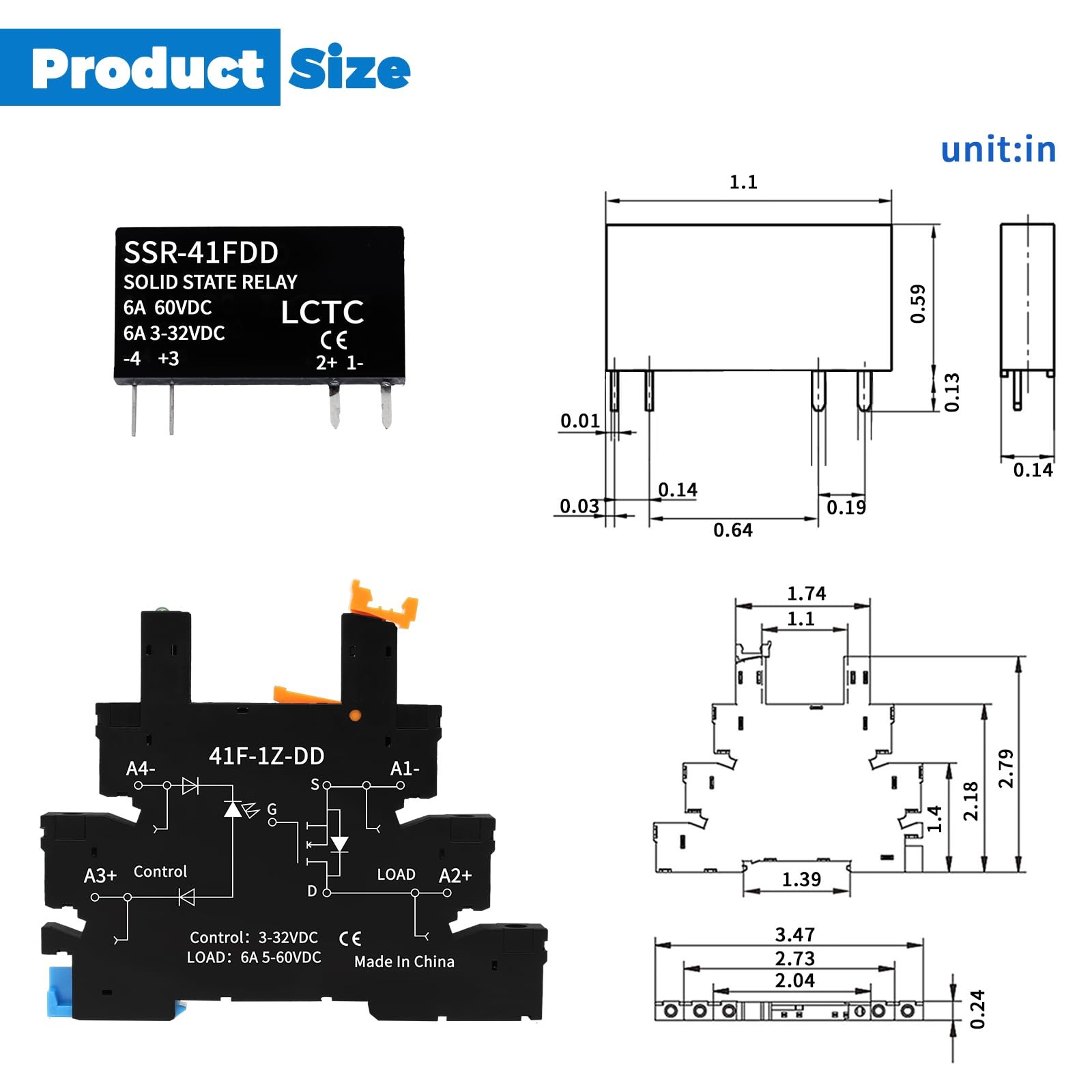 (10pcs) Solid State Relay DD 3.3V 3V 5V 12V 24V 1.5A,Signal Relay for PLC,No …
