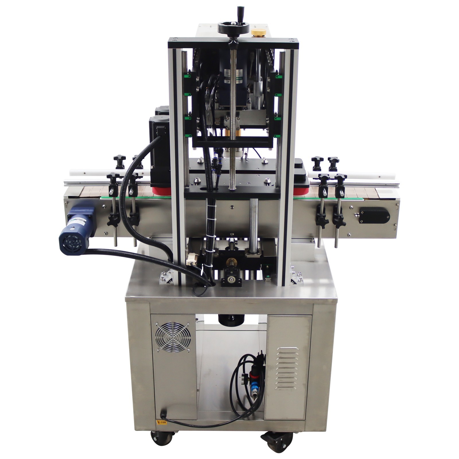 Automatic Conveyor Capping Machine for Assembly Line 0.78-4.72in Bottle Dia.