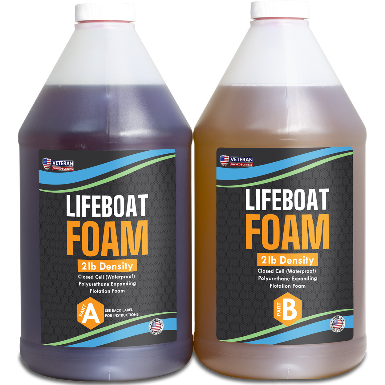 1 Gal Kit 2-Part Pour Foam 2Lb Density Closed Cell Liquid Expanding Polyurethane