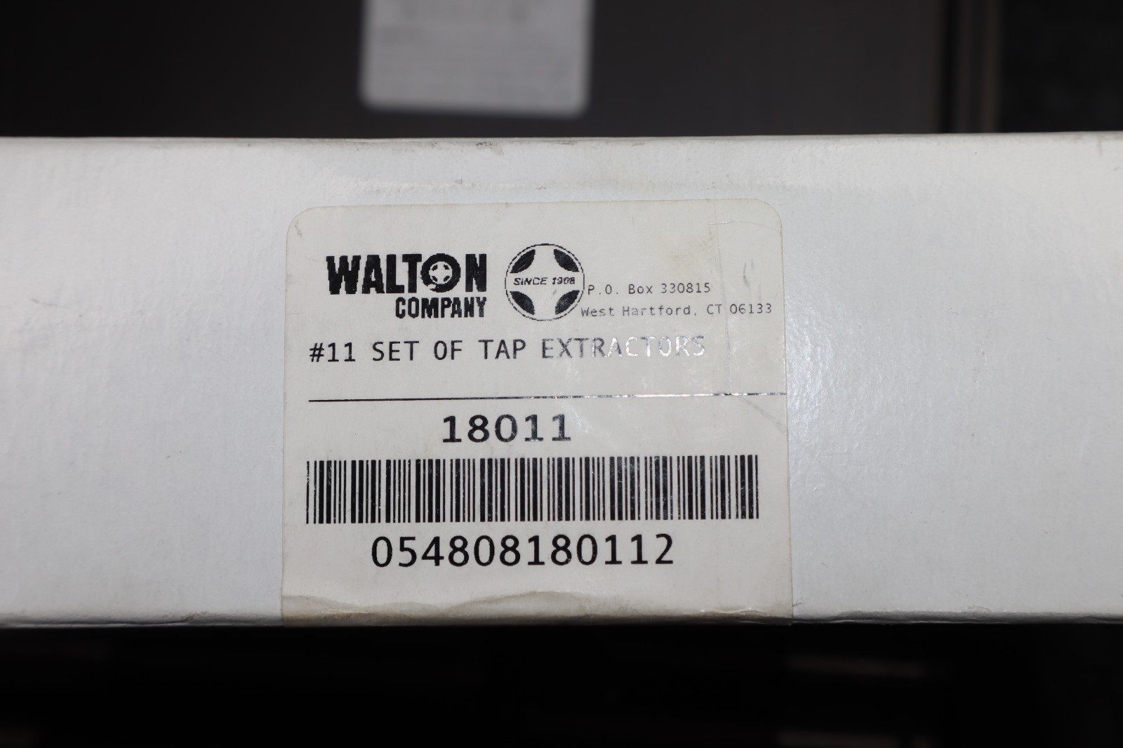 Walton Tools #11 Set of Tap Extractors 18011 11 Piece Set Flute Style New Case