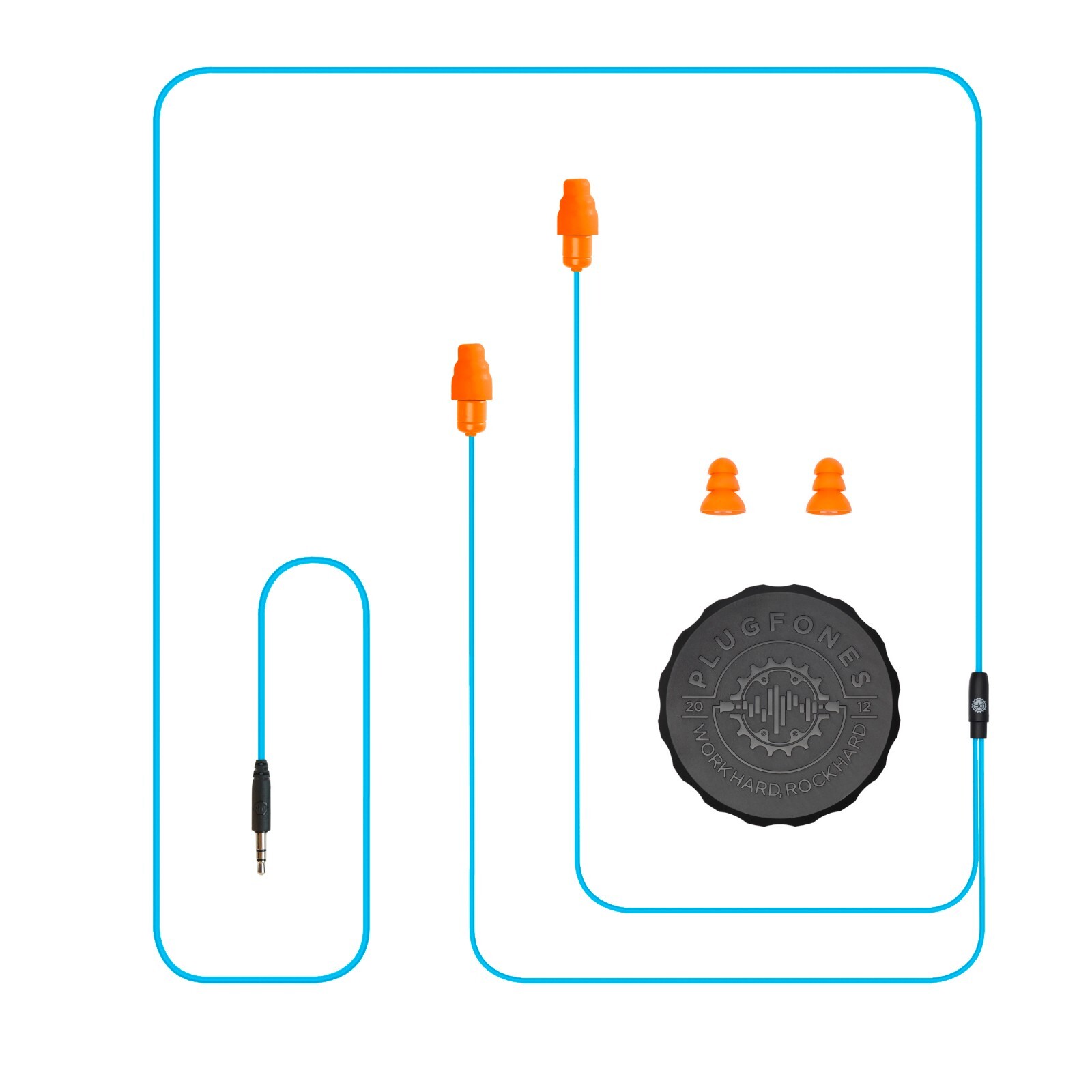 Plugfones Guardian OSHA Certified earplug with audio Work Headphones Safety Job
