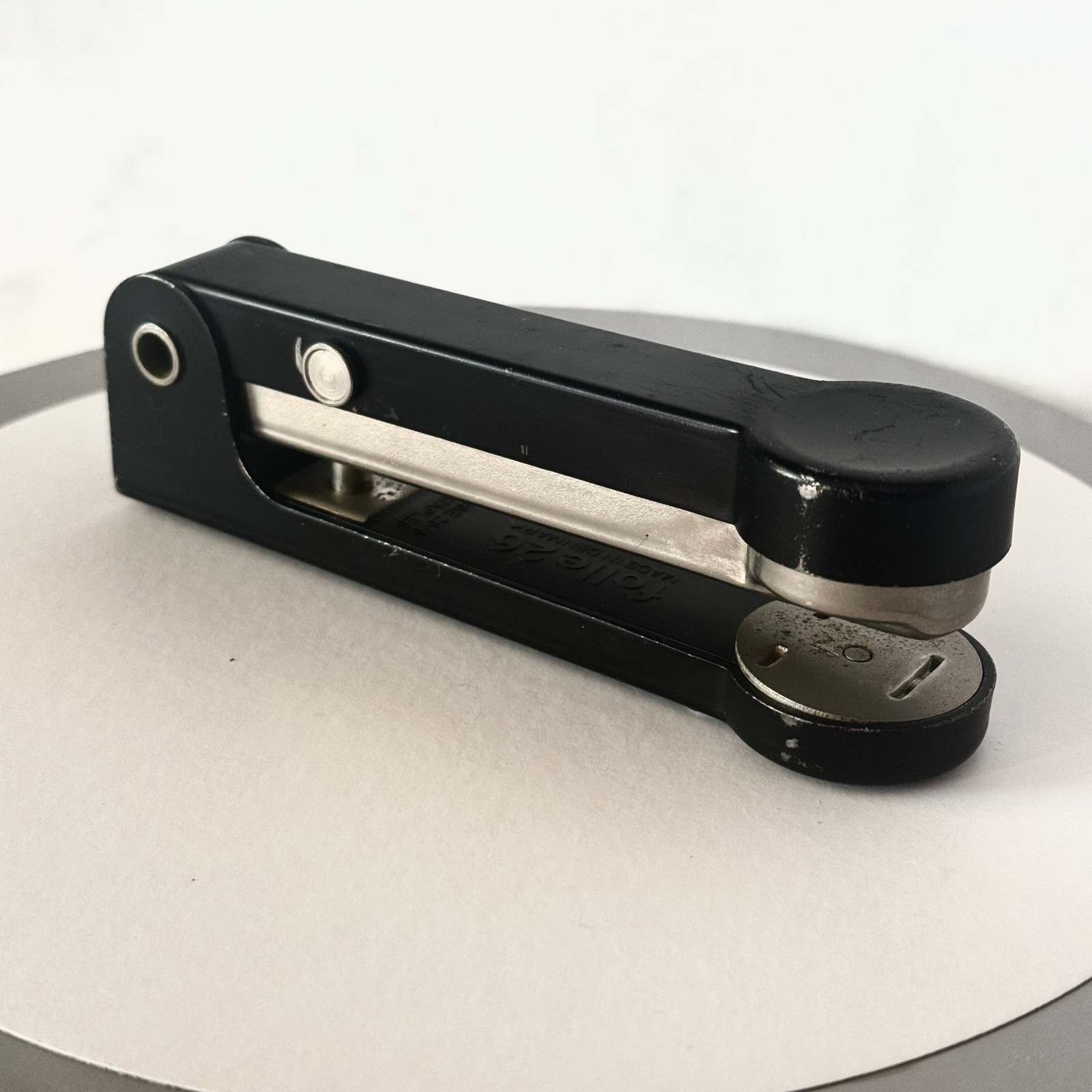 Vtg Folle 26 Desktop Stapler Heavy Duty Stainless Steel Denmark Black Office