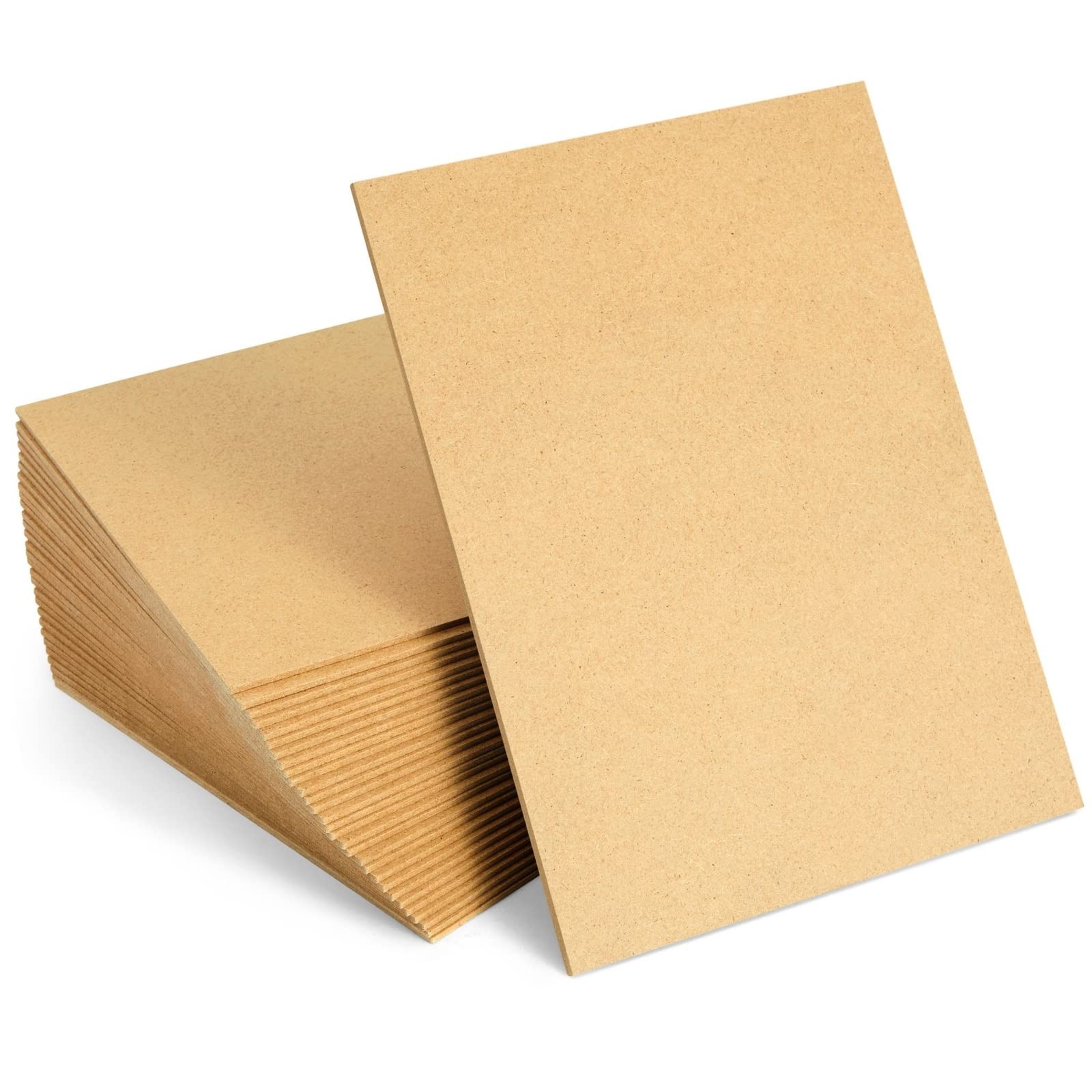 Juvale MDF Board Sheets – 30 Pack, 2mm Thin, 6 x 8 in, Brown – brown