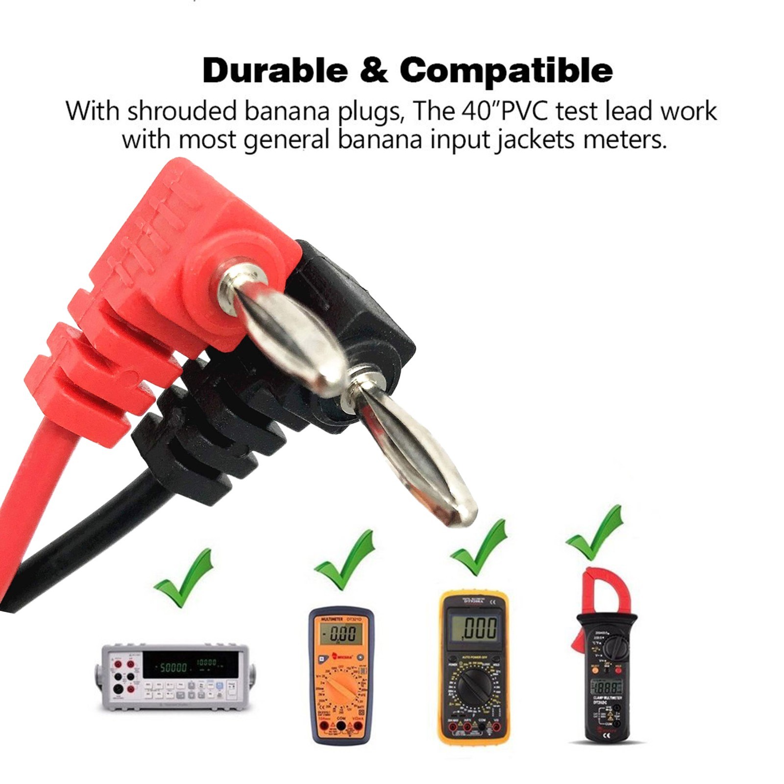 Digital Multimeter AC DC Voltmeter Ammeter Ohmmeter Volt Tester Meter 4 Probes