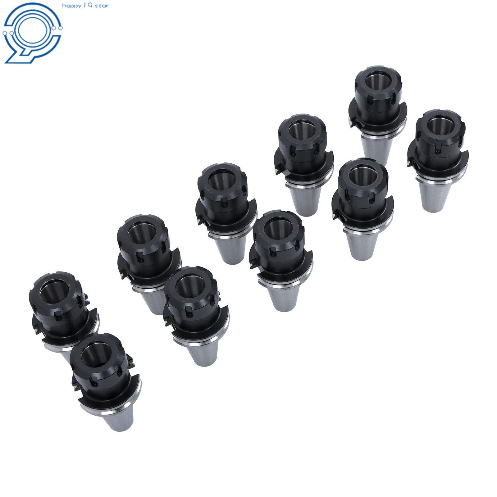10pcs CAT40 ER32 70mm Collet Chuck 2.76″ CNC Mill Tool Holder Set