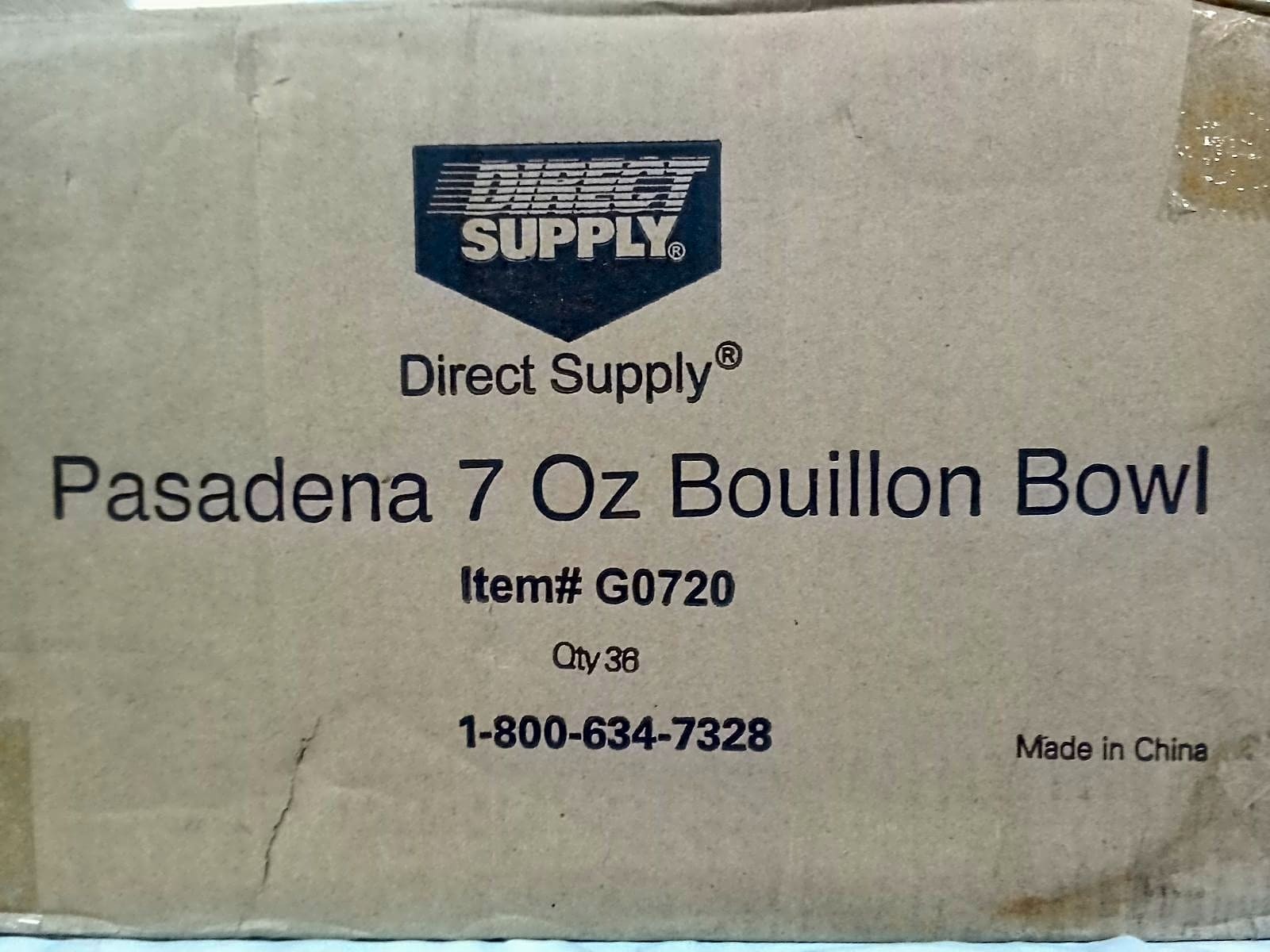 Direct Supply Pasadena 7 oz Eggshell Bouillon Bowls, Lot of 38